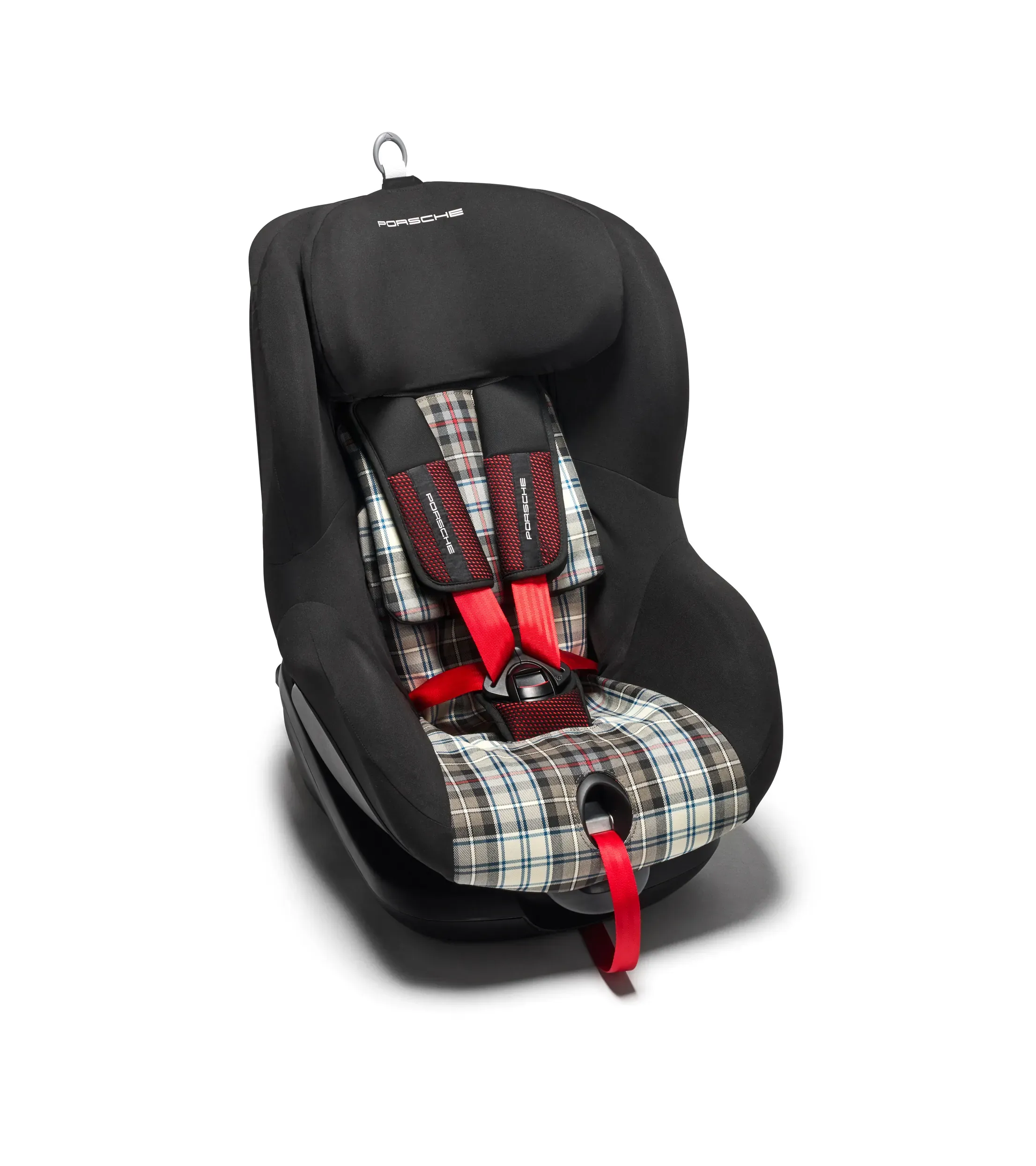 Child seat cover in Turbo 50 tartan cloth design Porsche Kid