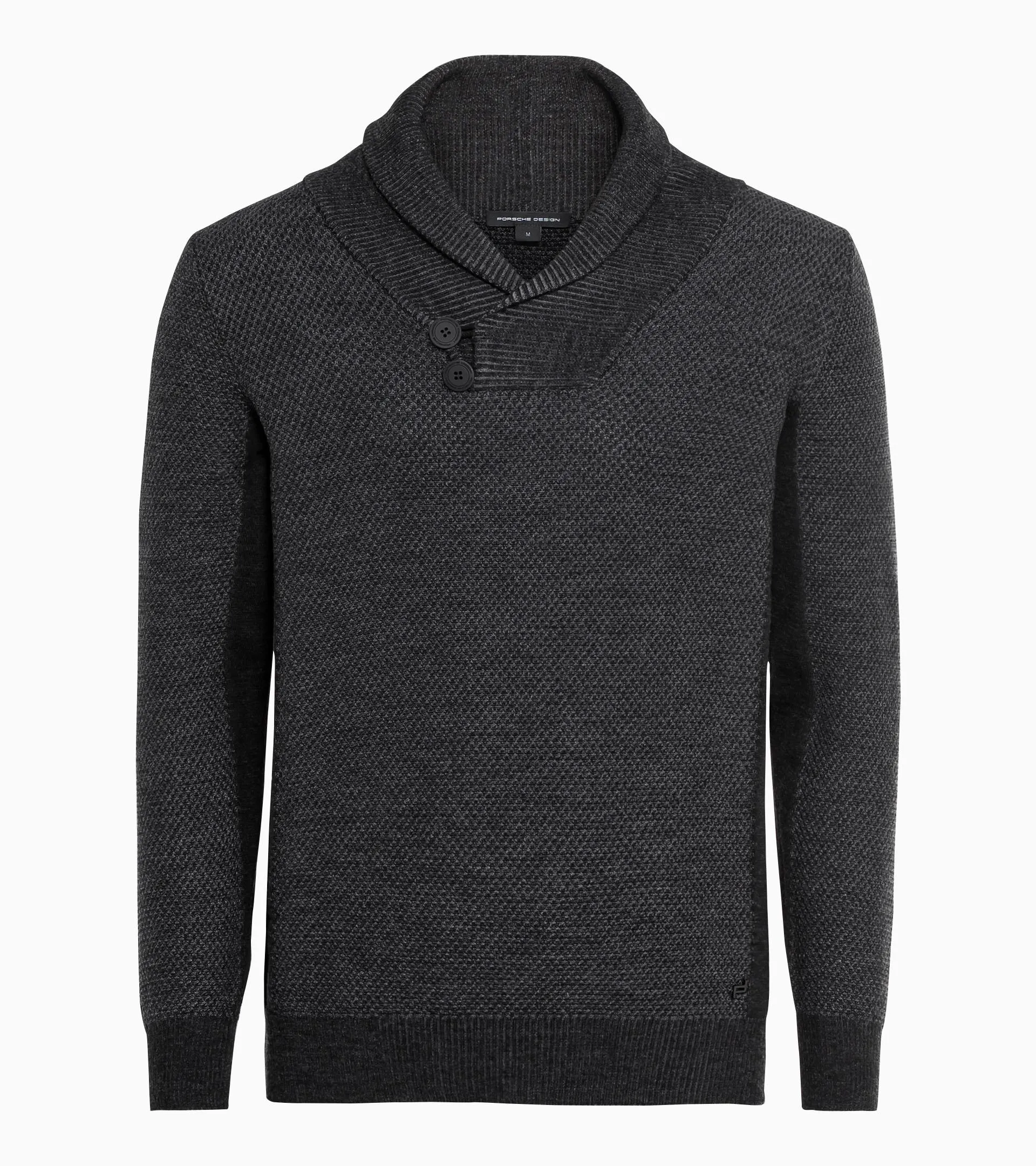 カ*ズ様 W156 wjk lomond shawl collar cardig William Lockie | Flannel Grey Lambswool Shawl Collar