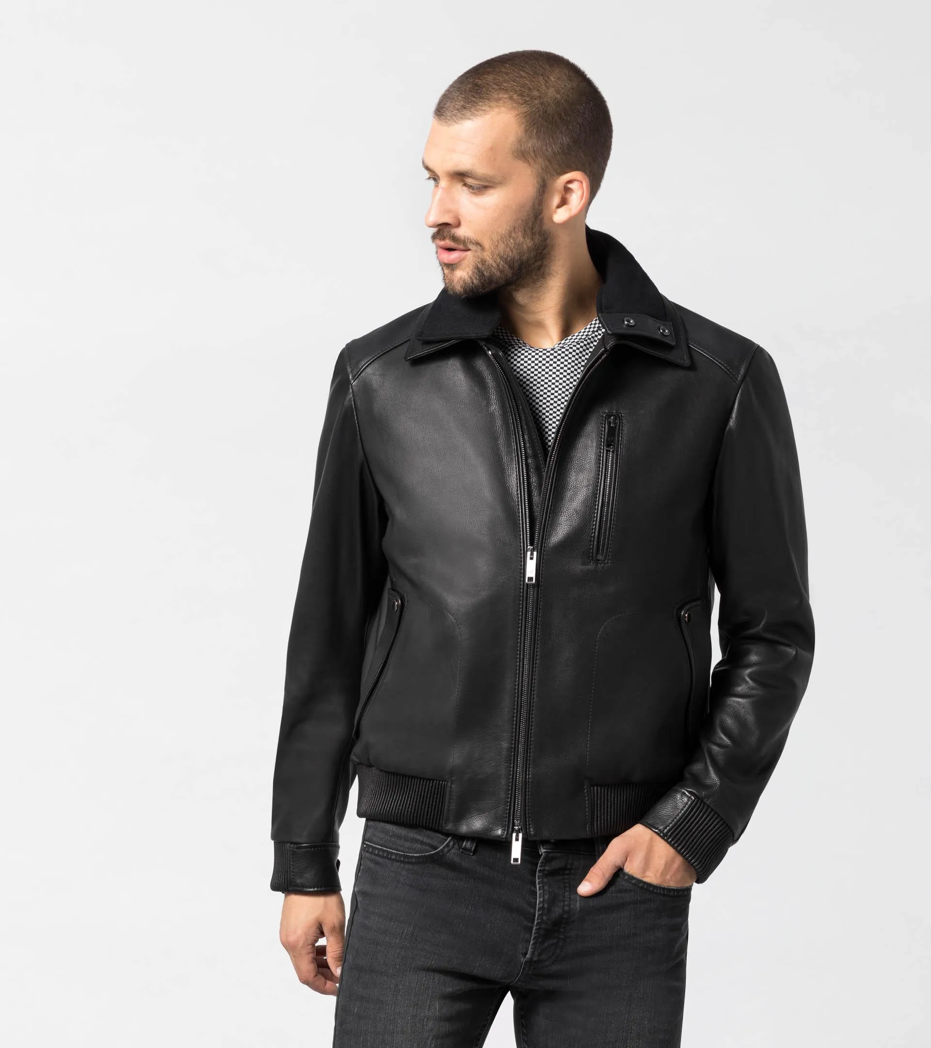 50Y Targa Leather Jacket