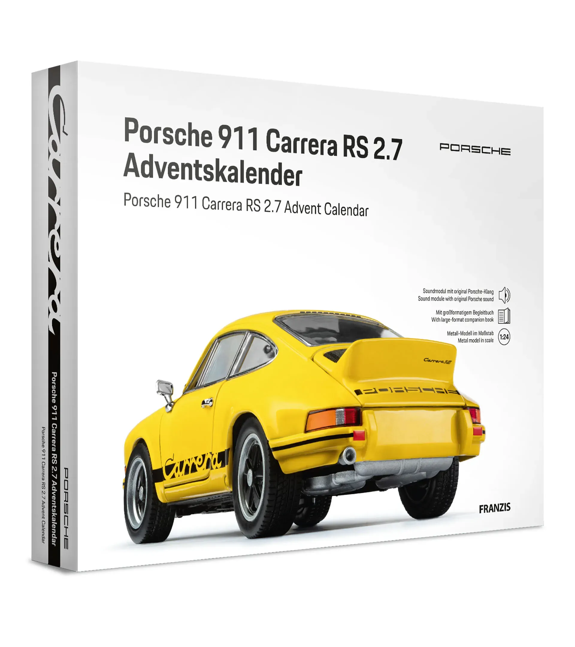 yイエローカレンダー Porsche 911 Carrera RS 2.7 Advent Calendar | PORSCHE SHOP
