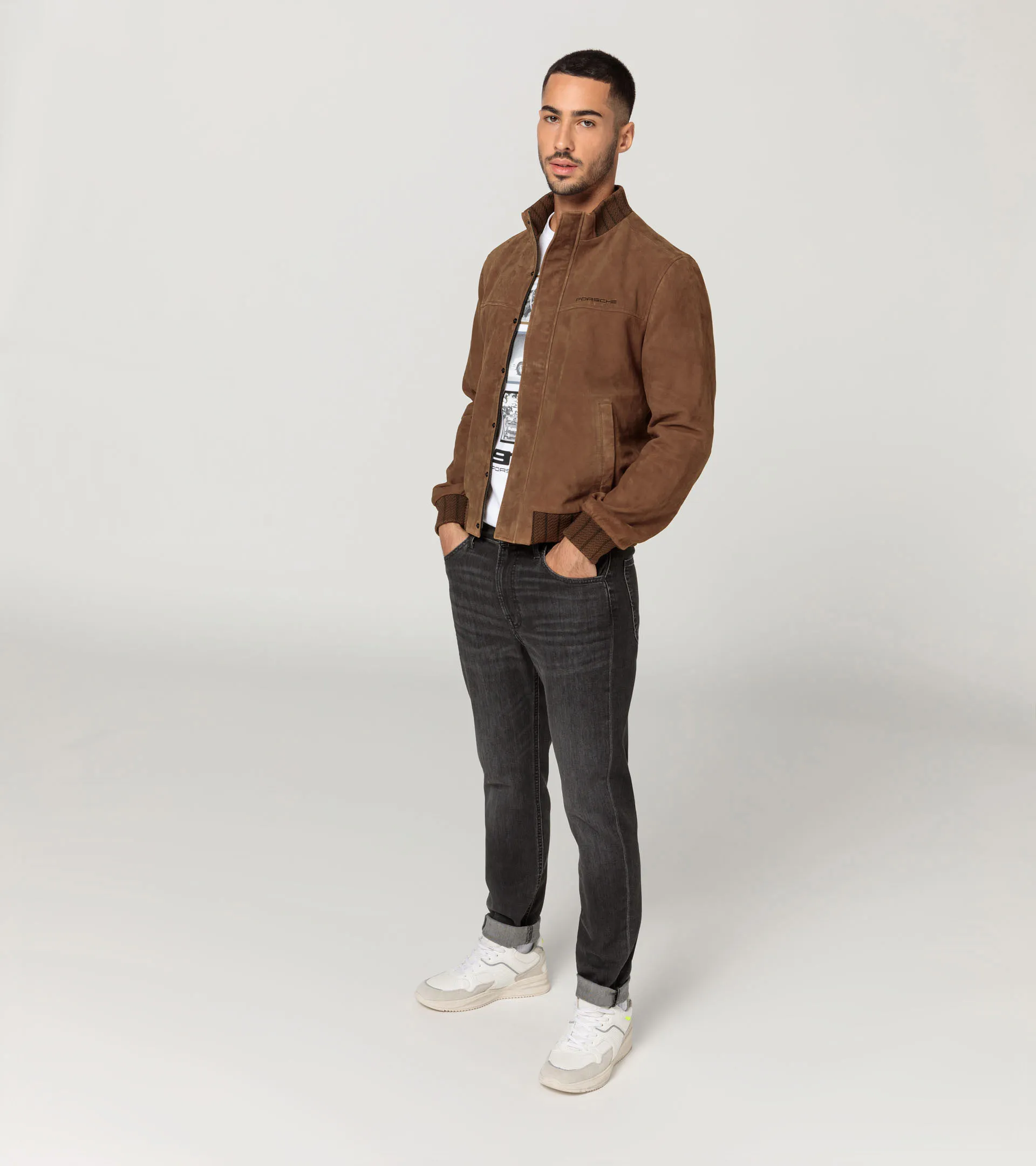 ポルシェ レザージャケット XXXL このビンテージポルシェジャケットはとても良い年齢を重ねている。