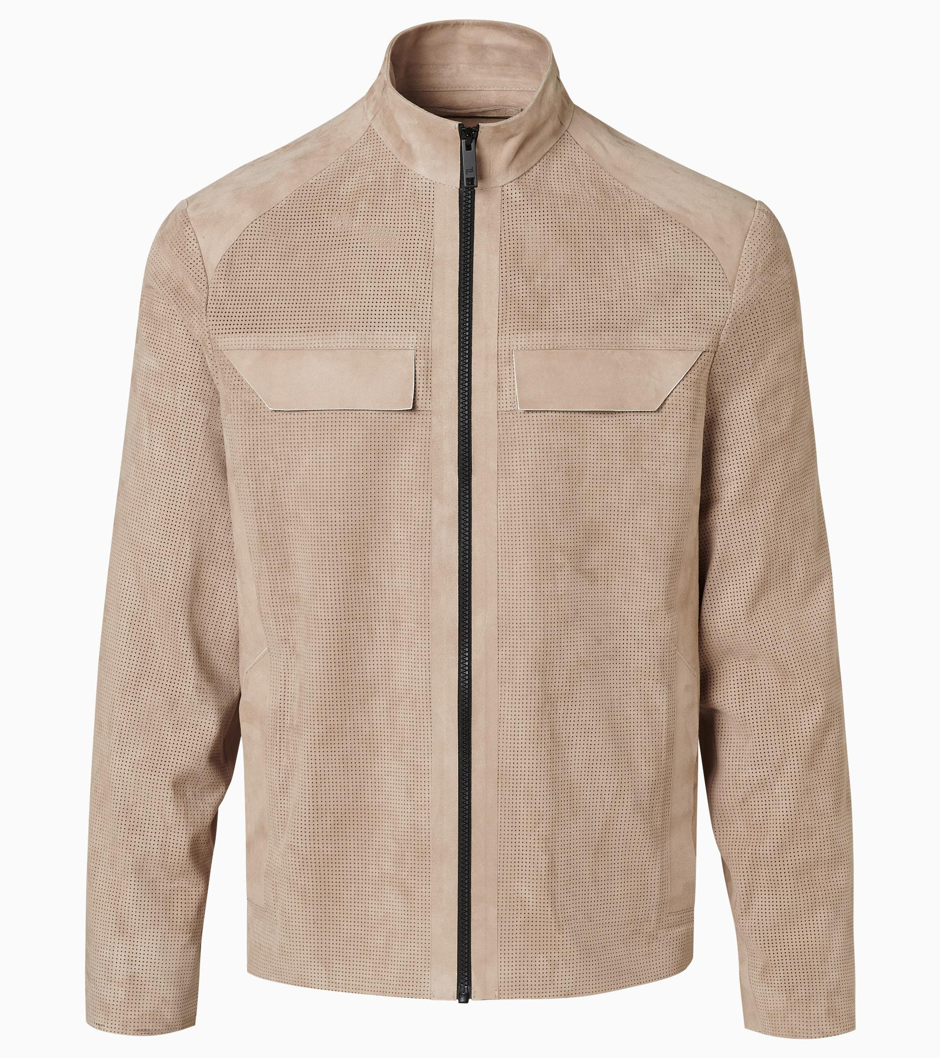 Perforated Goat Suede Leather Jacket | PORSCHE SHOP