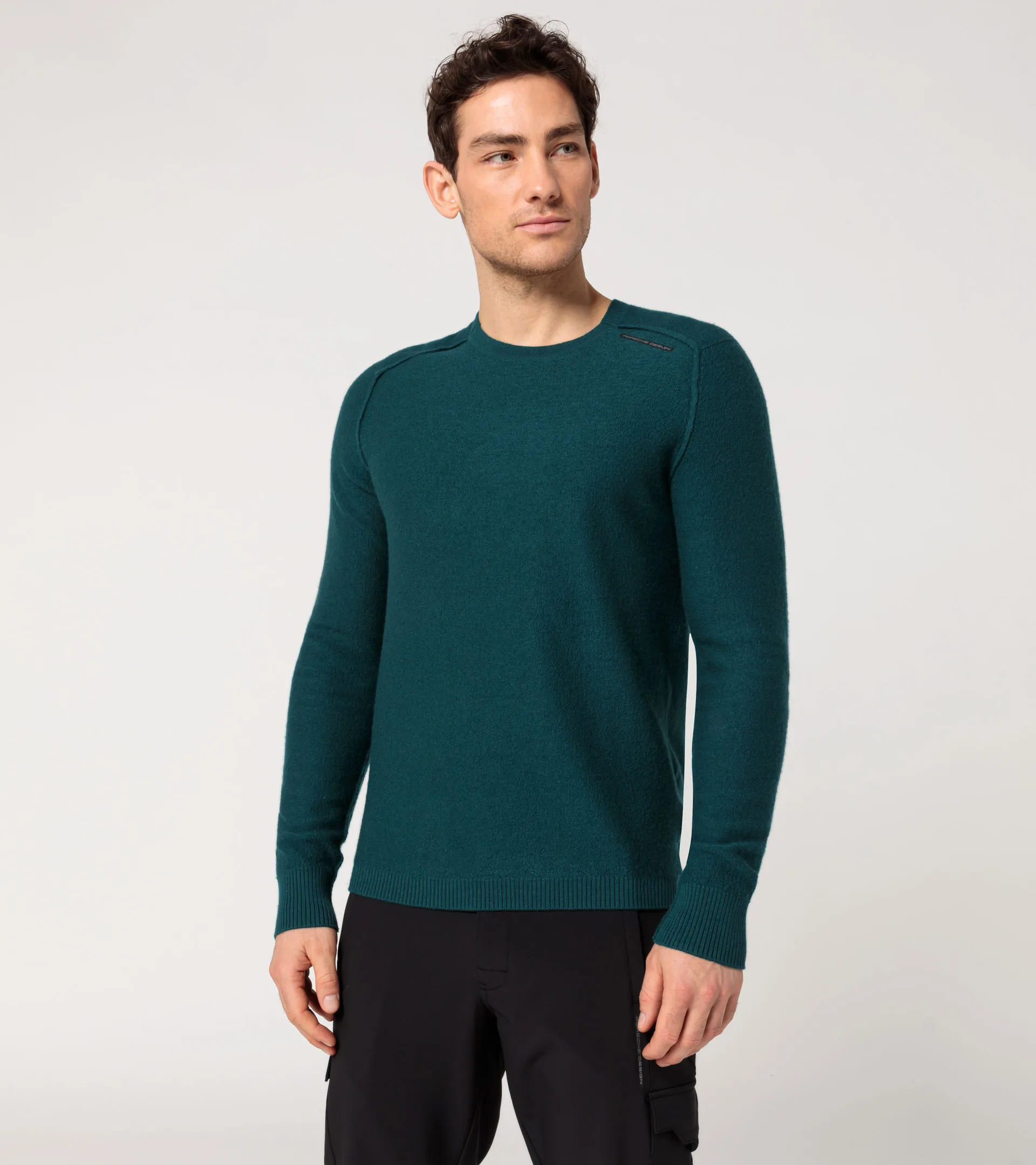 Wool crew neck pullover | PORSCHE SHOP