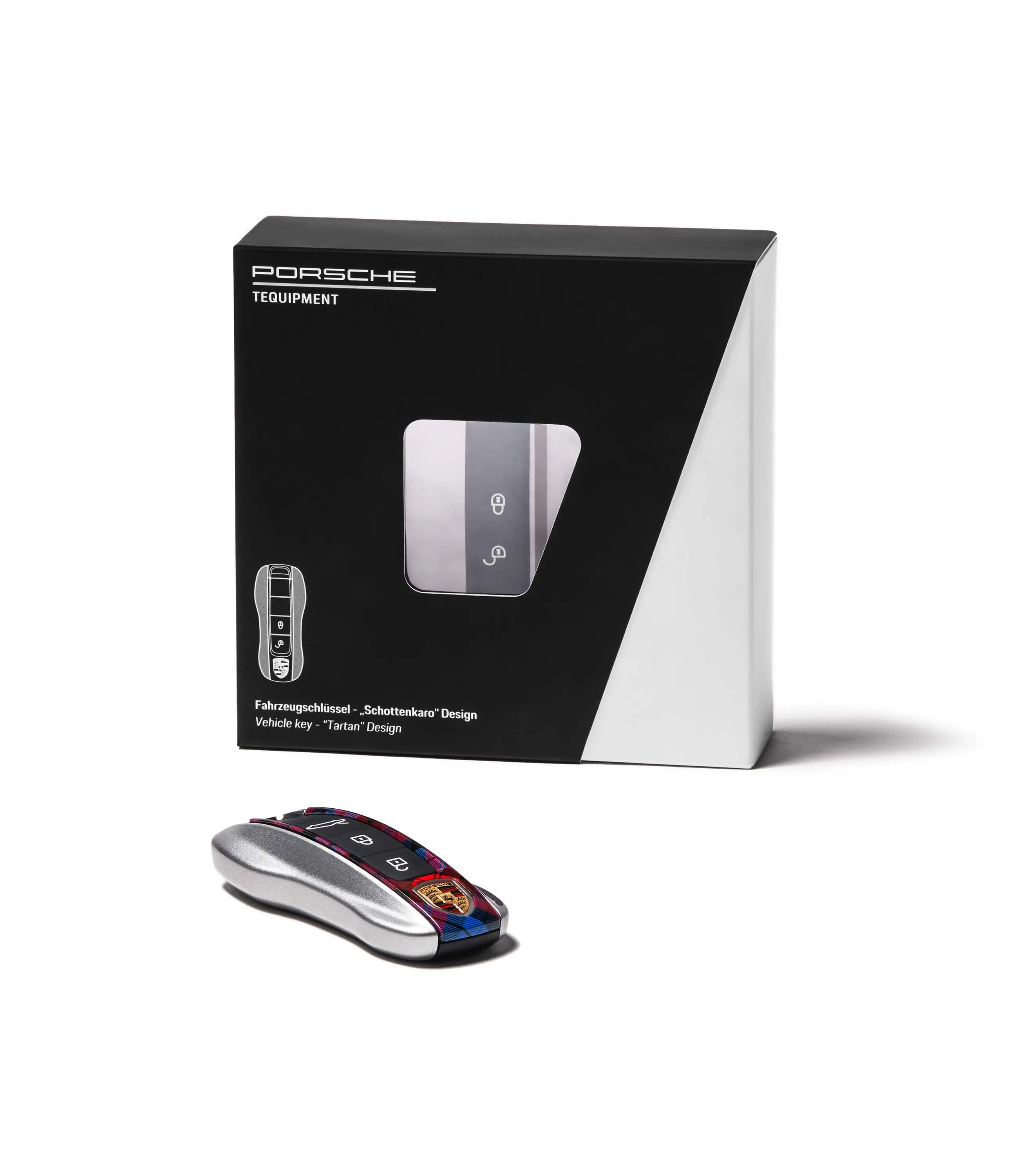 Fahrzeugschlüssel Seitenwangen im Schottenkaro Design | PORSCHE SHOP