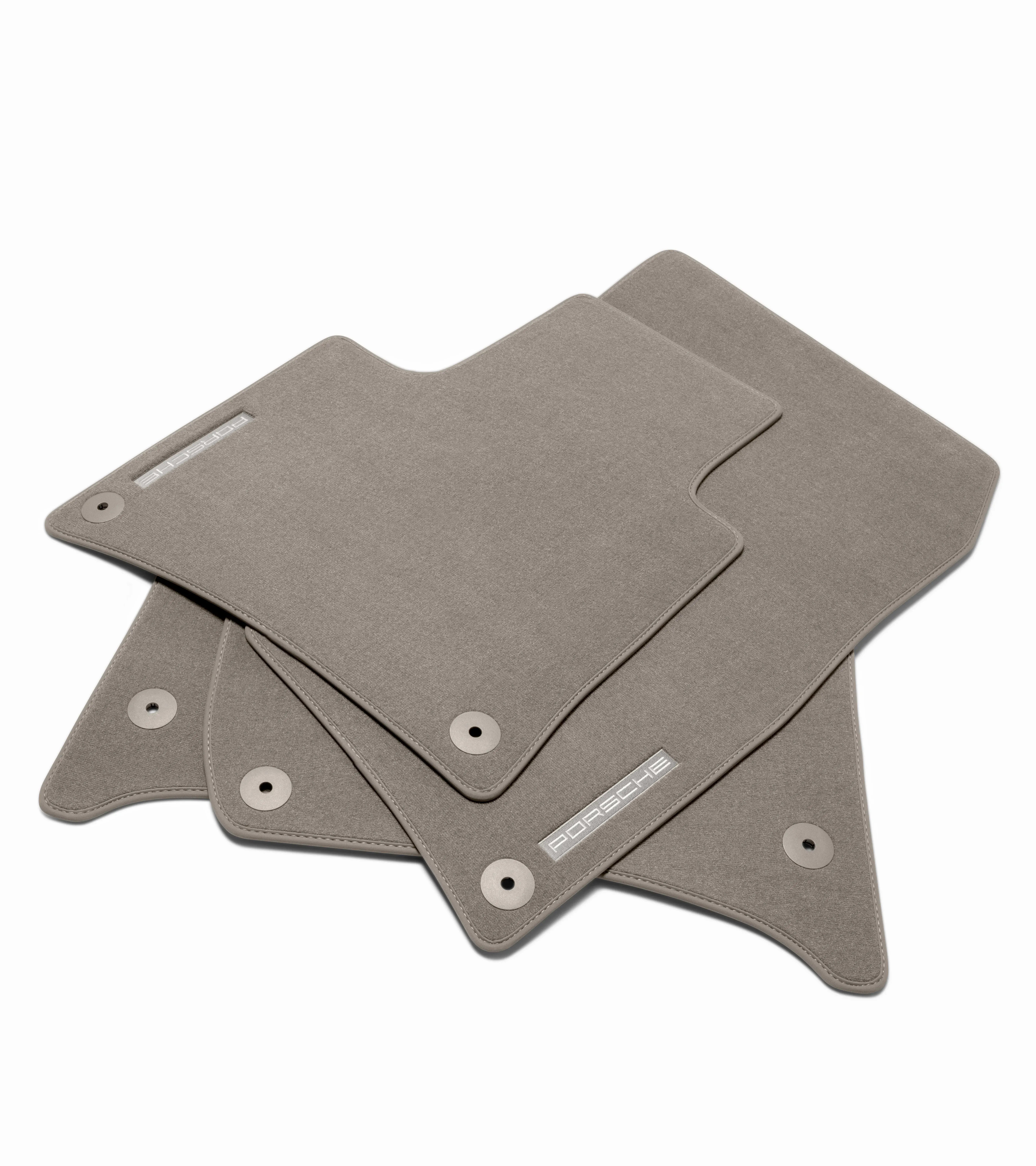 ゲン Porsche Cayenne Floor Mats with Nubuk Surround in Umber | PORSCHE SHOP