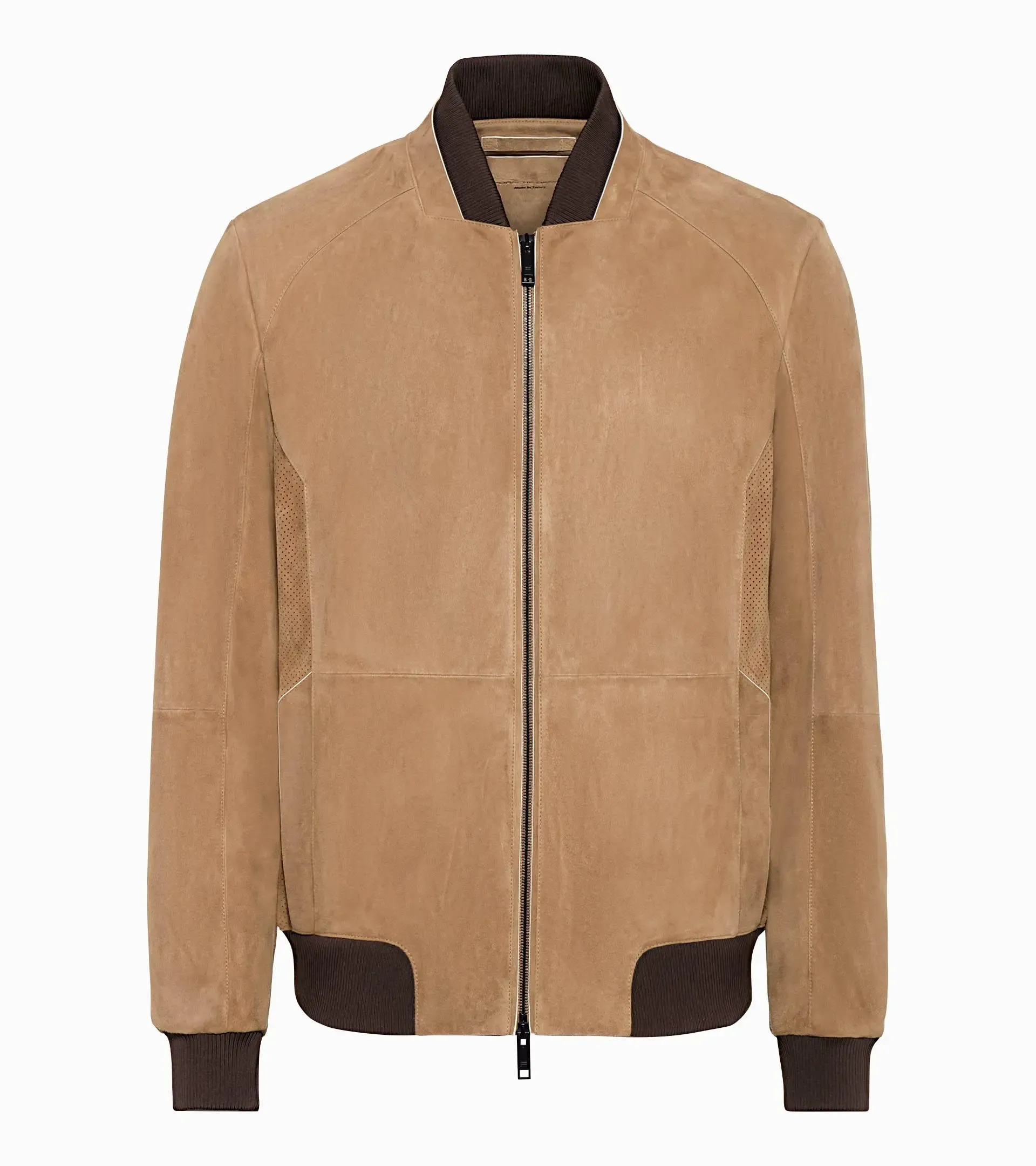 LIDNM “Goat Suede Tailored Jacket”ブラウンS Goat suede leather jacket | PORSCHE SHOP