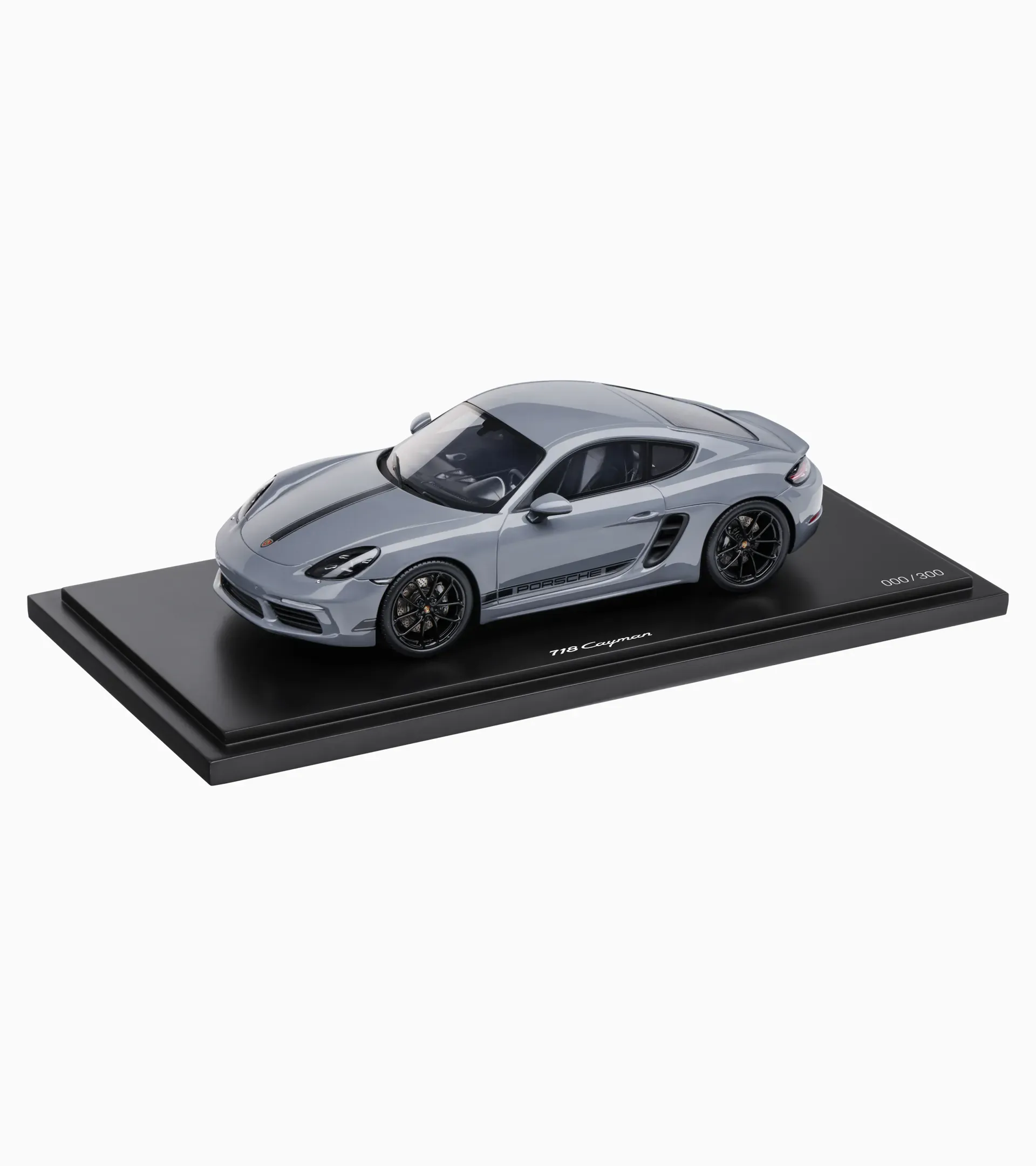 1/18 AB Models : Porsche Cayman Rocket Bunny / Gloss White 1⁄18 AB Models Porsche Cayman Rocket Bunny Silver on Alcantara