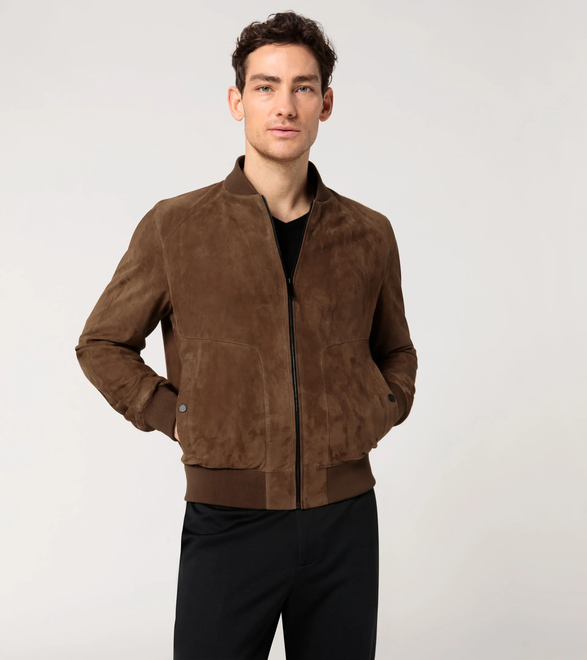 Goat suede leather jacket | PORSCHE SHOP