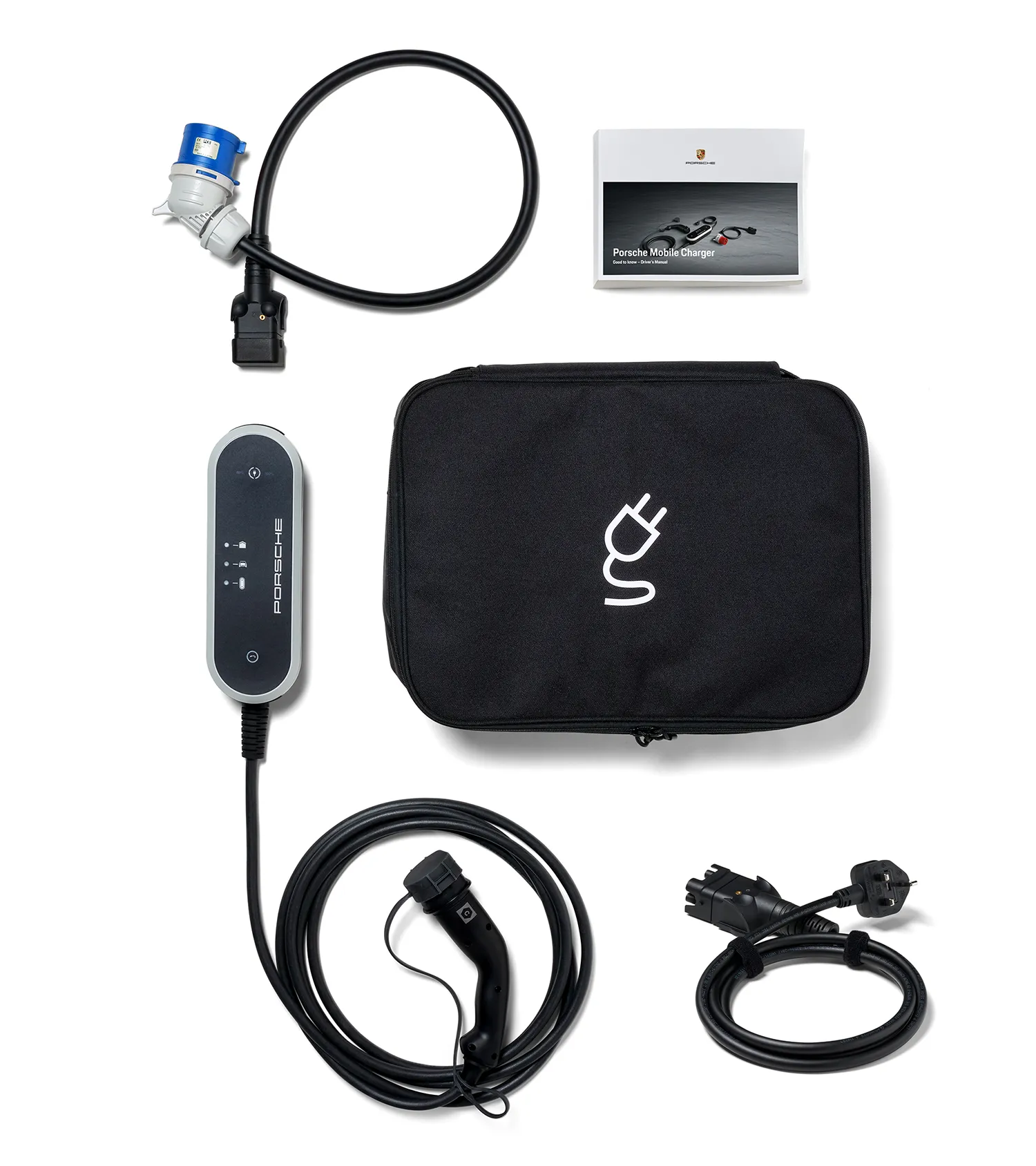 Porsche純正 ポータブル充電器 Mobile Charger セット Yahoo!オークション - 【訳あり】PORSCHE 純正モバイルチャージャーコ