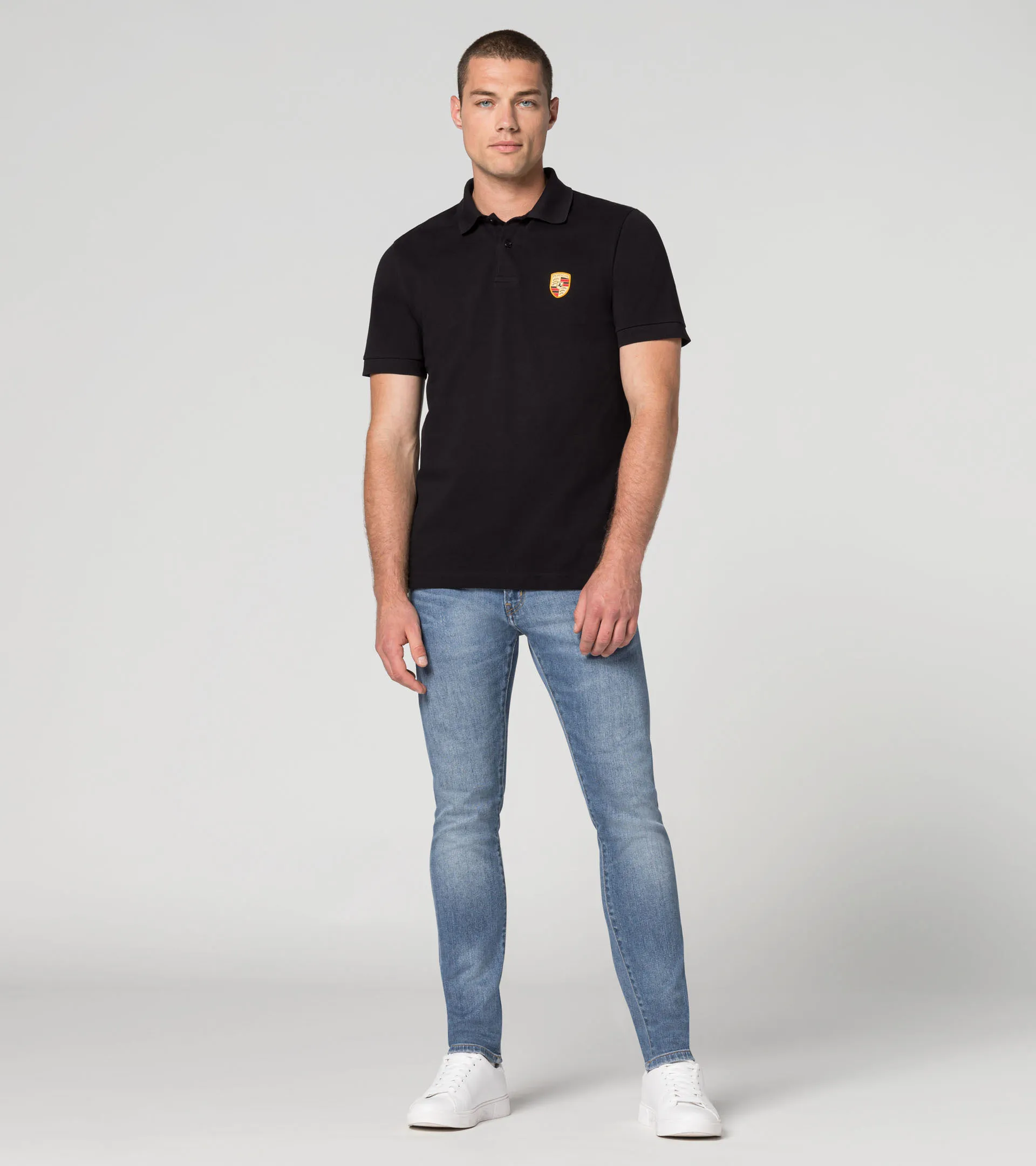 Porsche crest polo shirt – Essential | PORSCHE SHOP