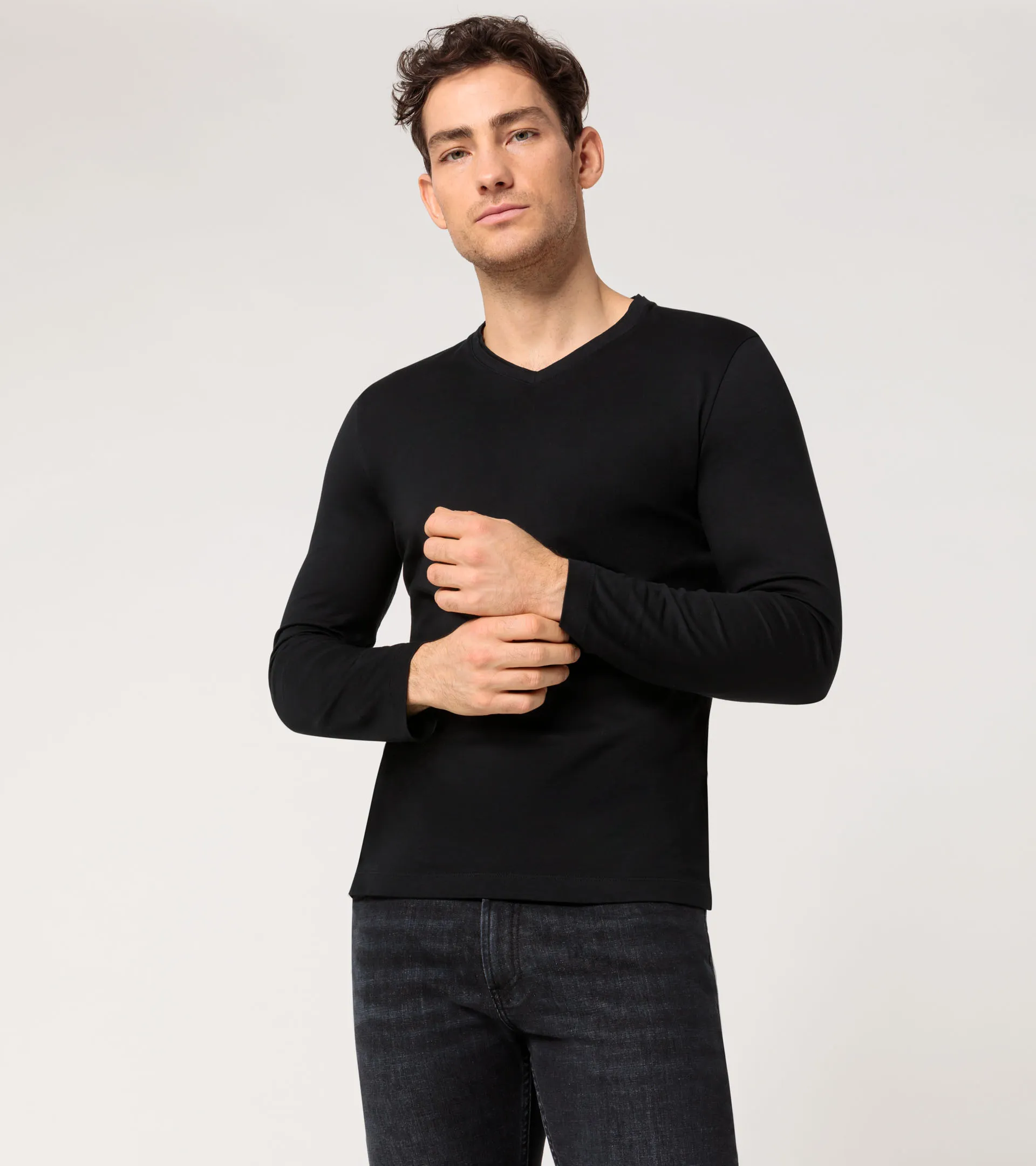 1827GD Unisex - Oversized Long Sleeve High Mockneck T-Shirt