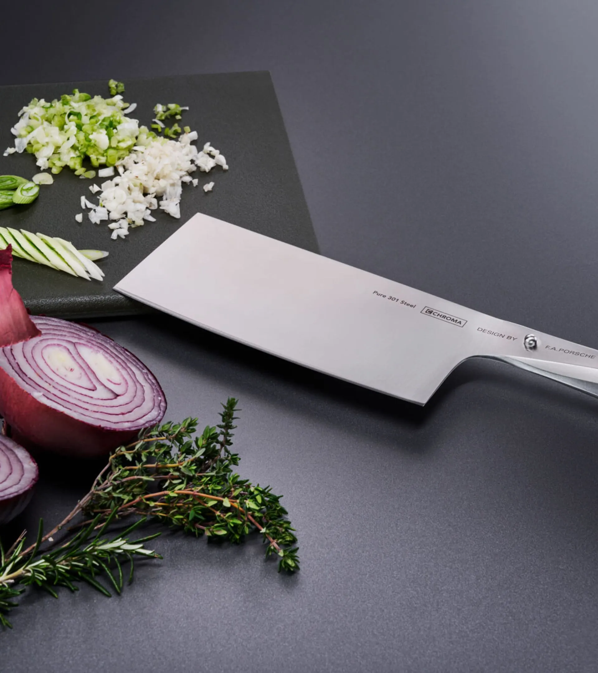 PORSCHE. デザイン　ナイフ Chinese chef's knife P22 | PORSCHE SHOP