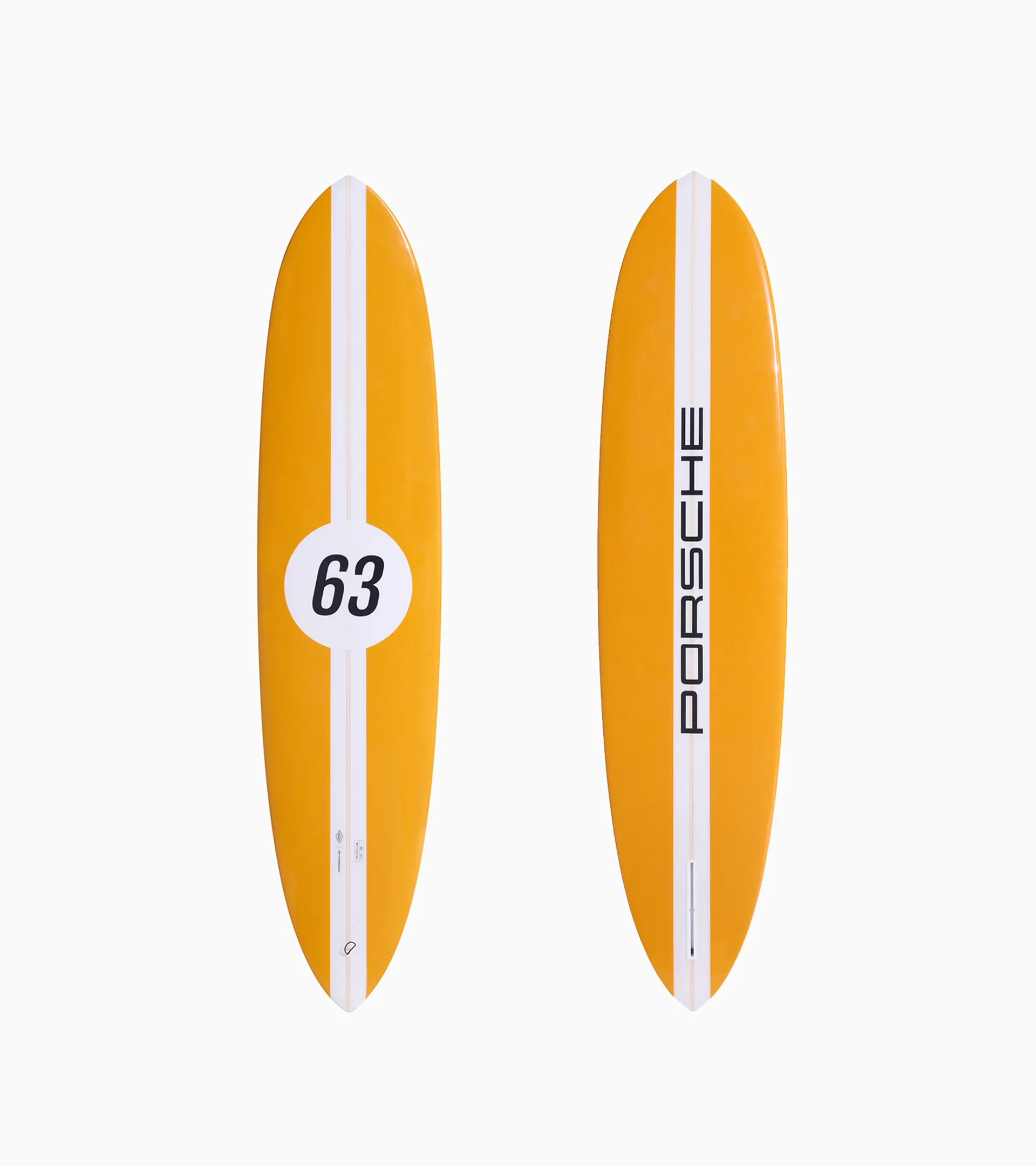 Custom-made Porsche x Almond Cash-Yew II Surfboard (7' 10'')