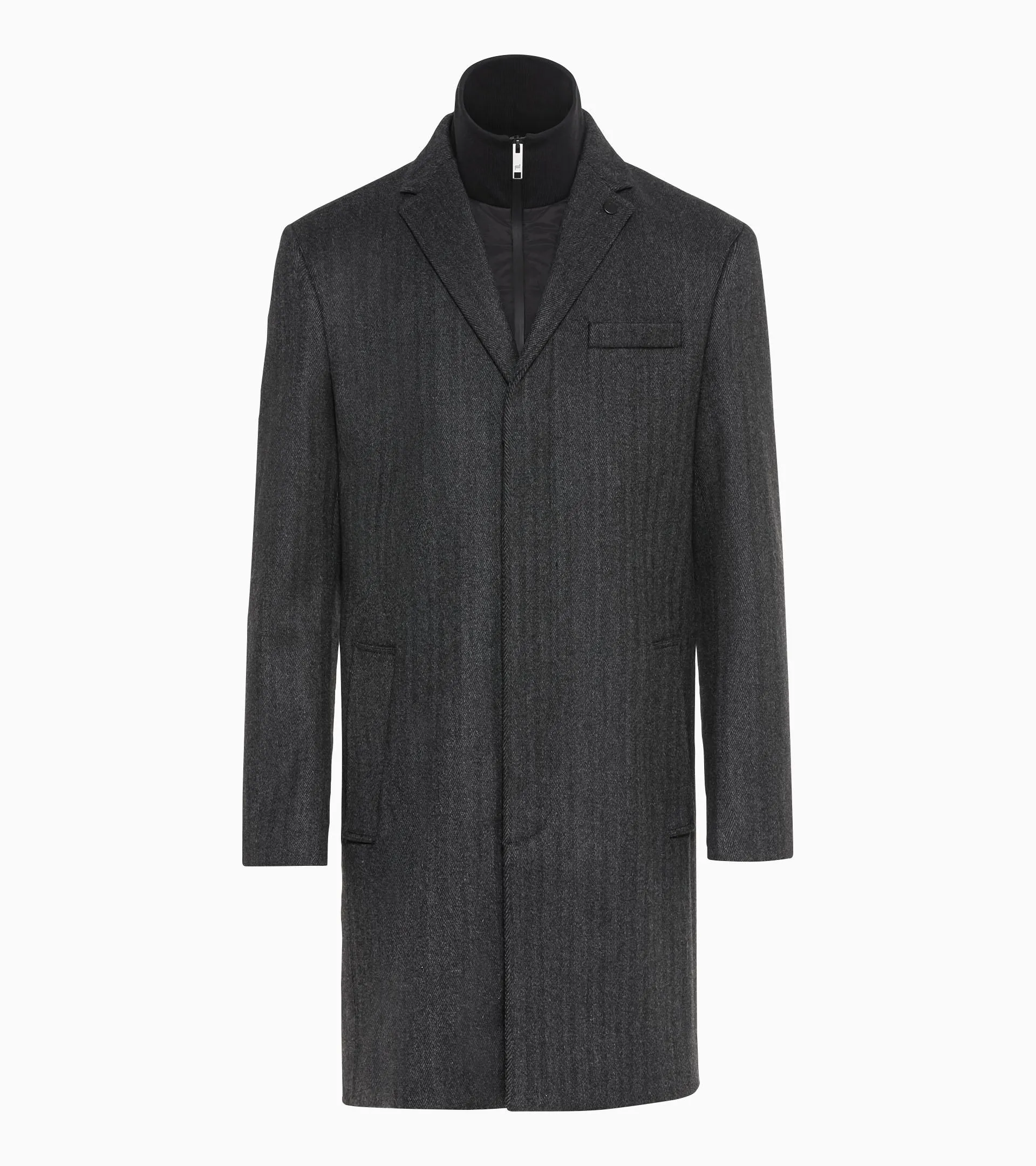 Hybrid Textured Formal Coat