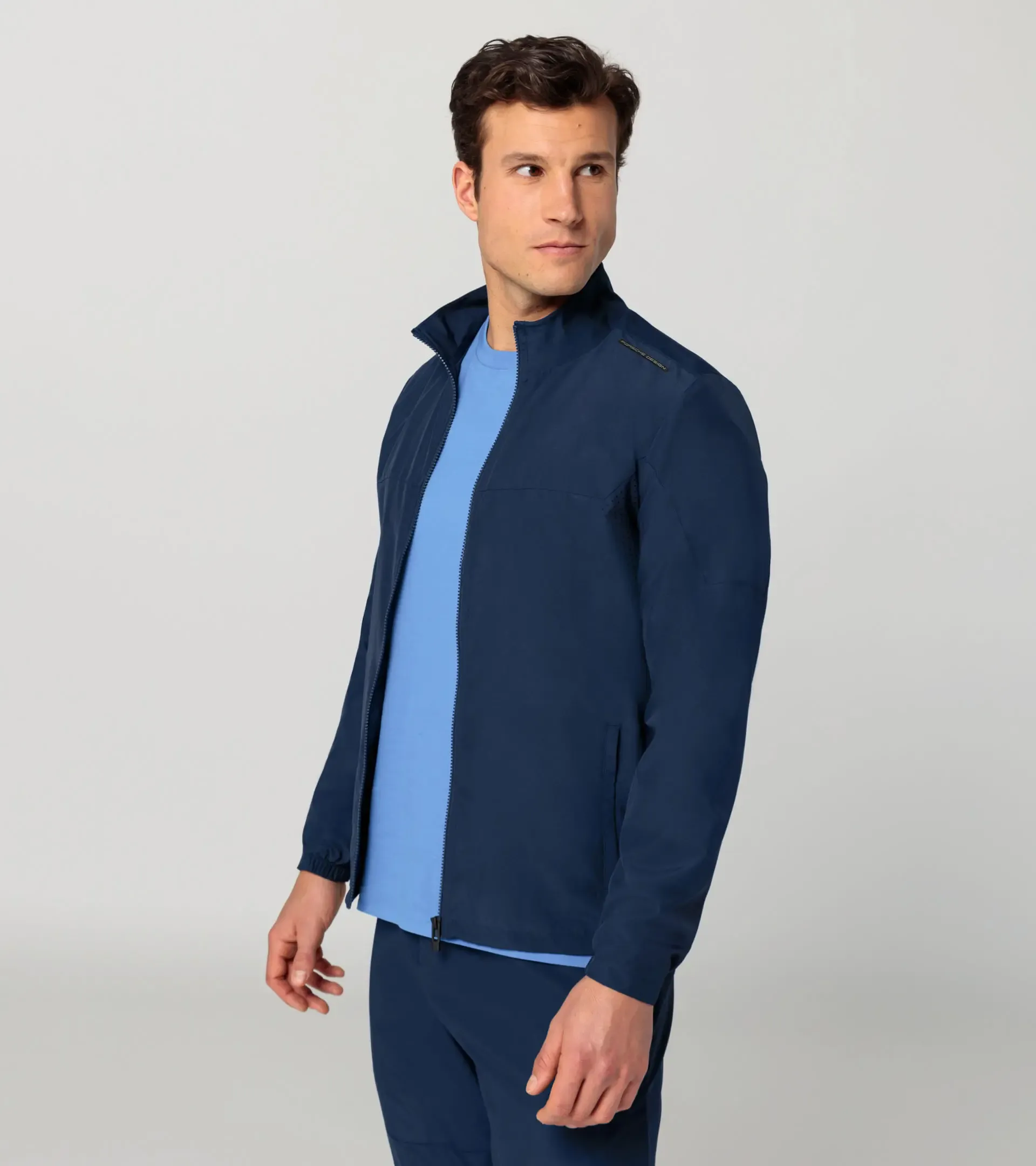 Woven tech jacket