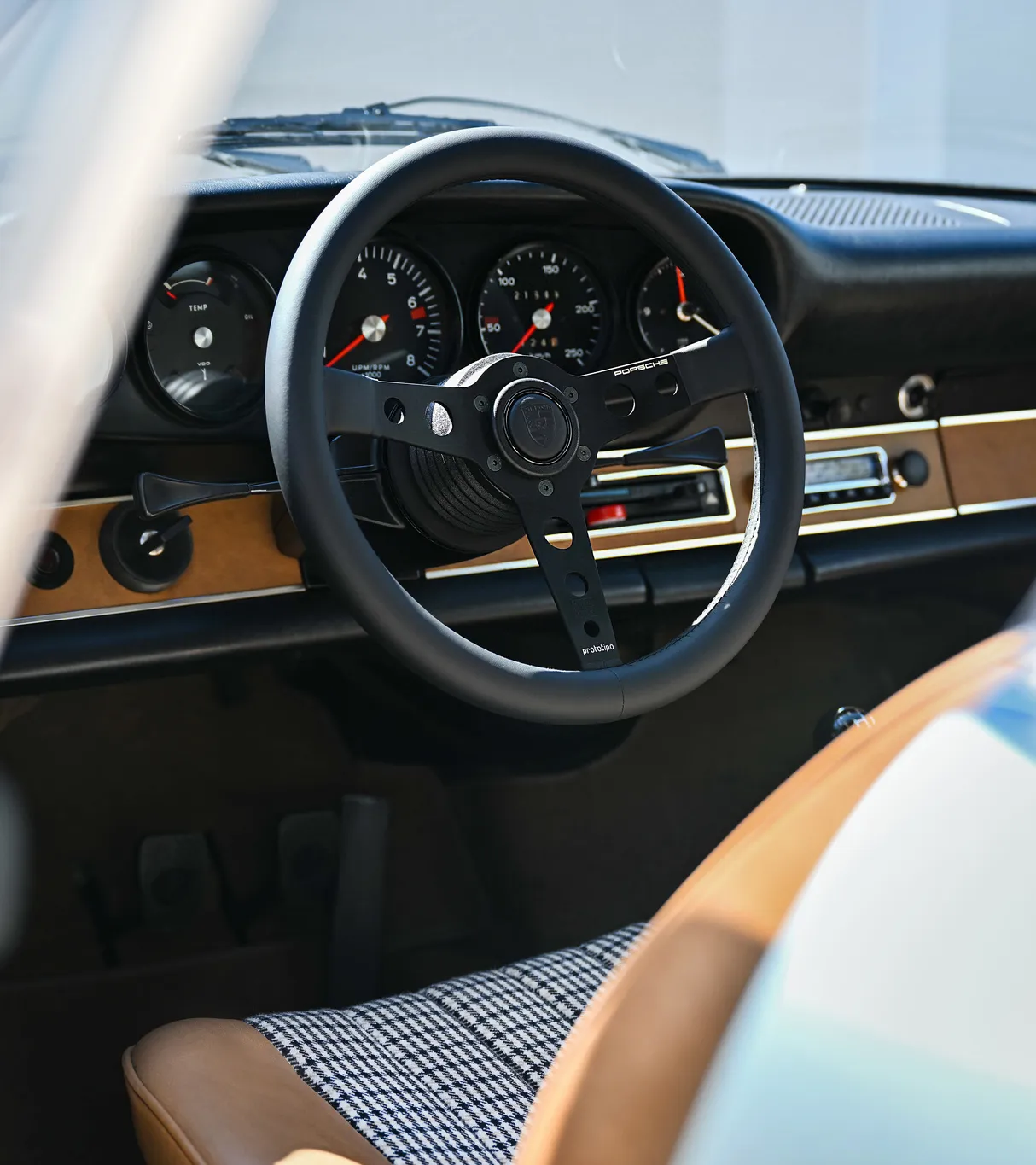 Porsche Performance Lenkrad Prototipo – 3-Speichen 35 cm Echtleder