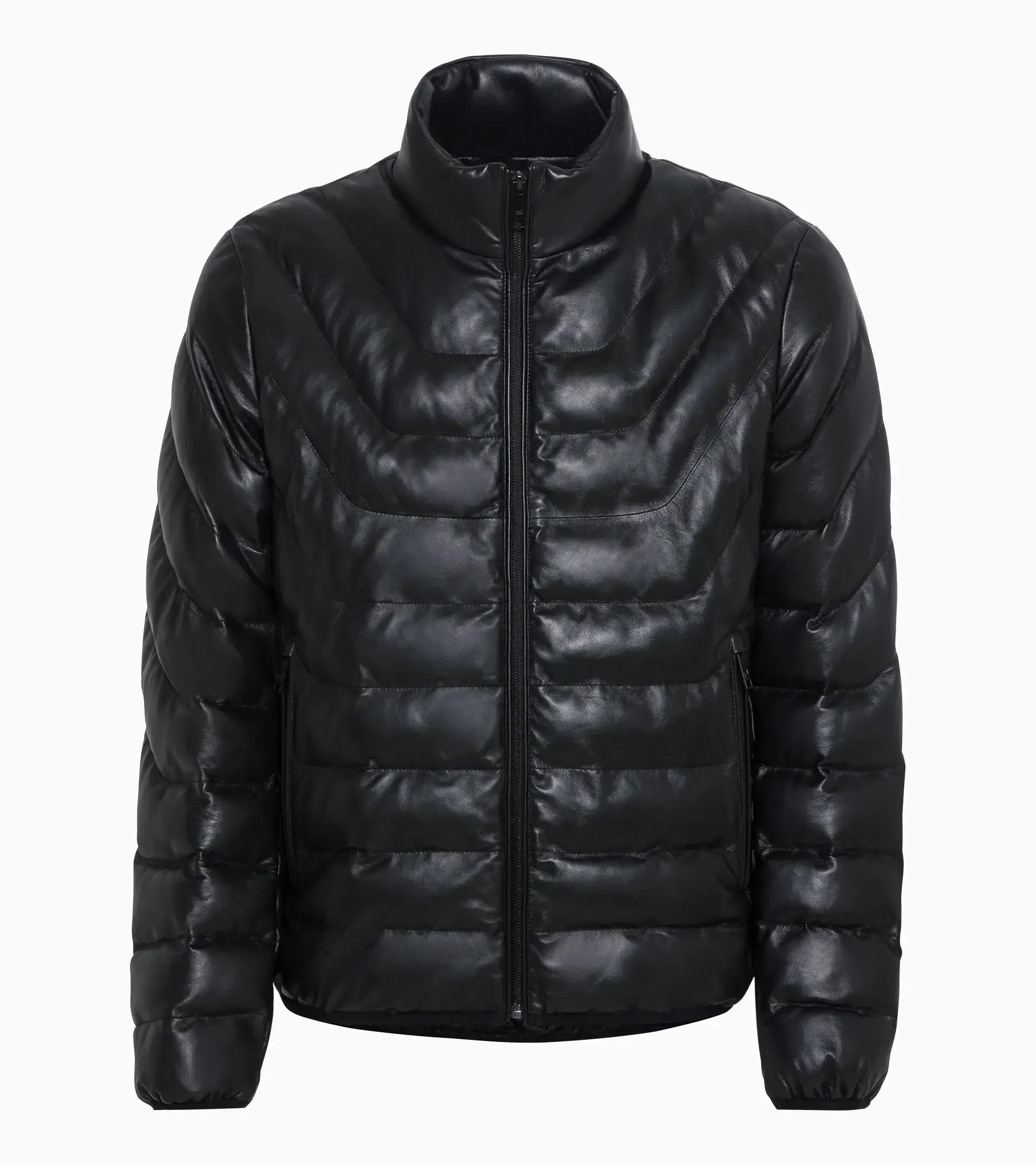 Athleisure padded leather jacket | PORSCHE SHOP