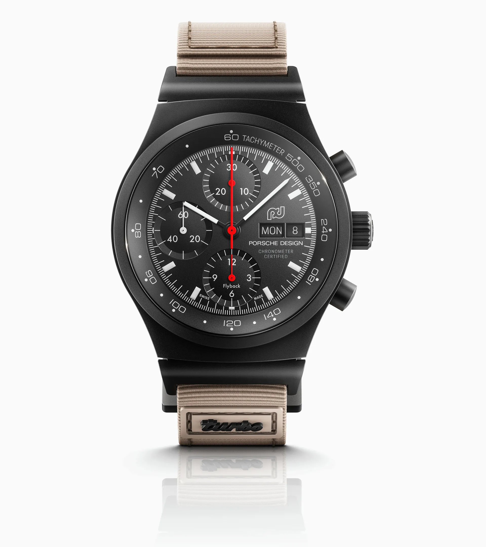 ポルシェデザイン　クロノグラフ　911turbo 腕時計 ブラック 911 Chronograph 1 – 50 Years 911 Turbo Edition | PORSCHE SHOP