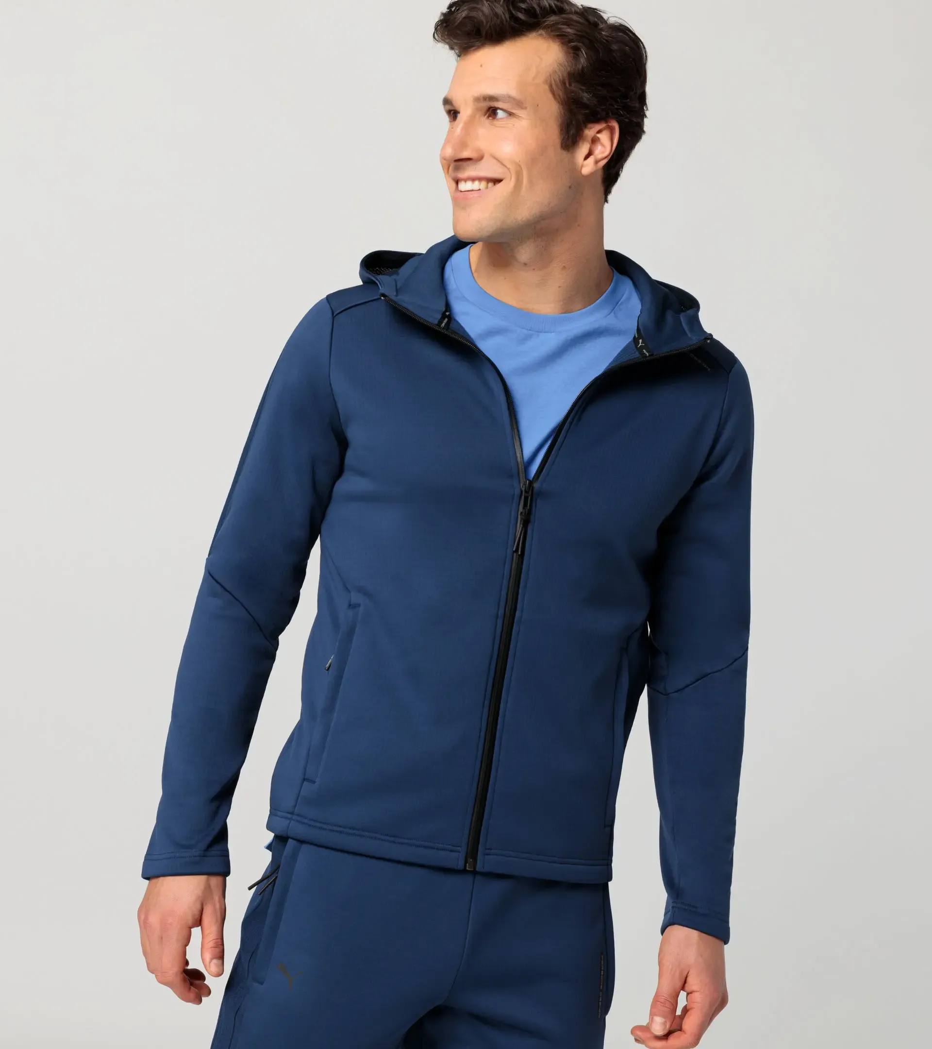 Hooded sweat jacket