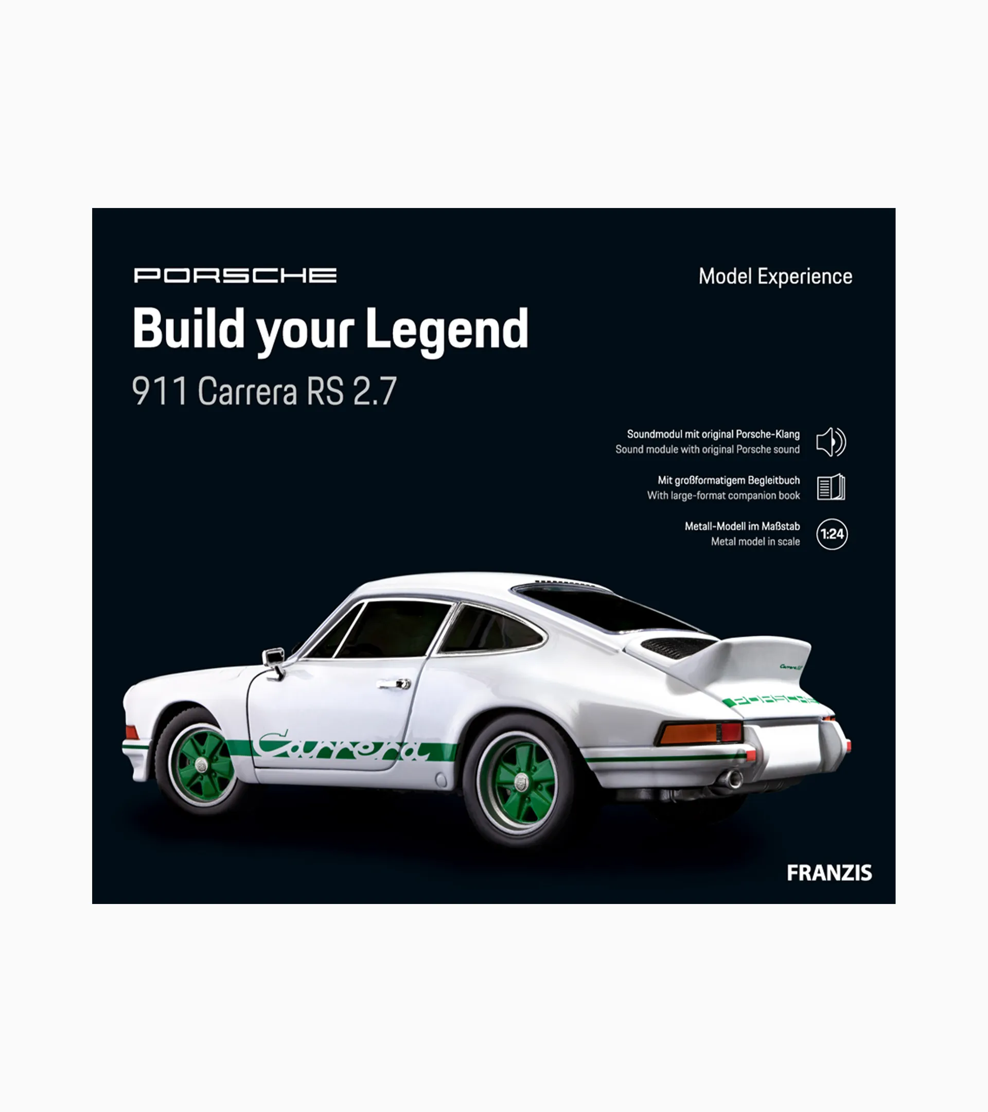 Model kit Porsche 911 Carrera RS 2.7 “Build your Legend