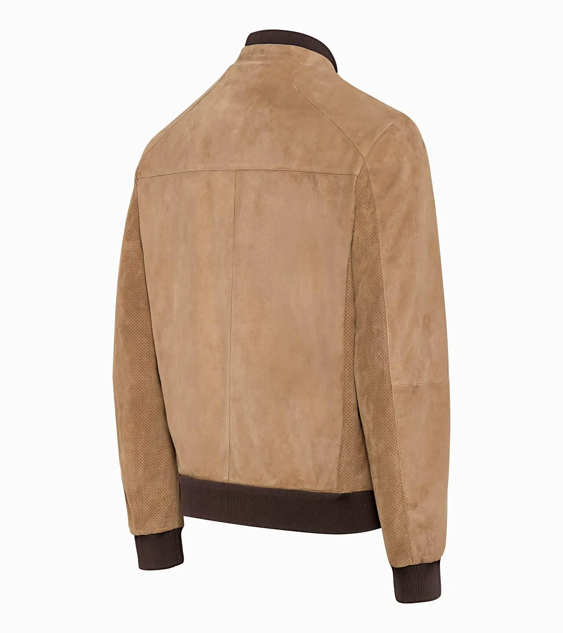 Perforated Goat Suede Leather Jacket | PORSCHE SHOP