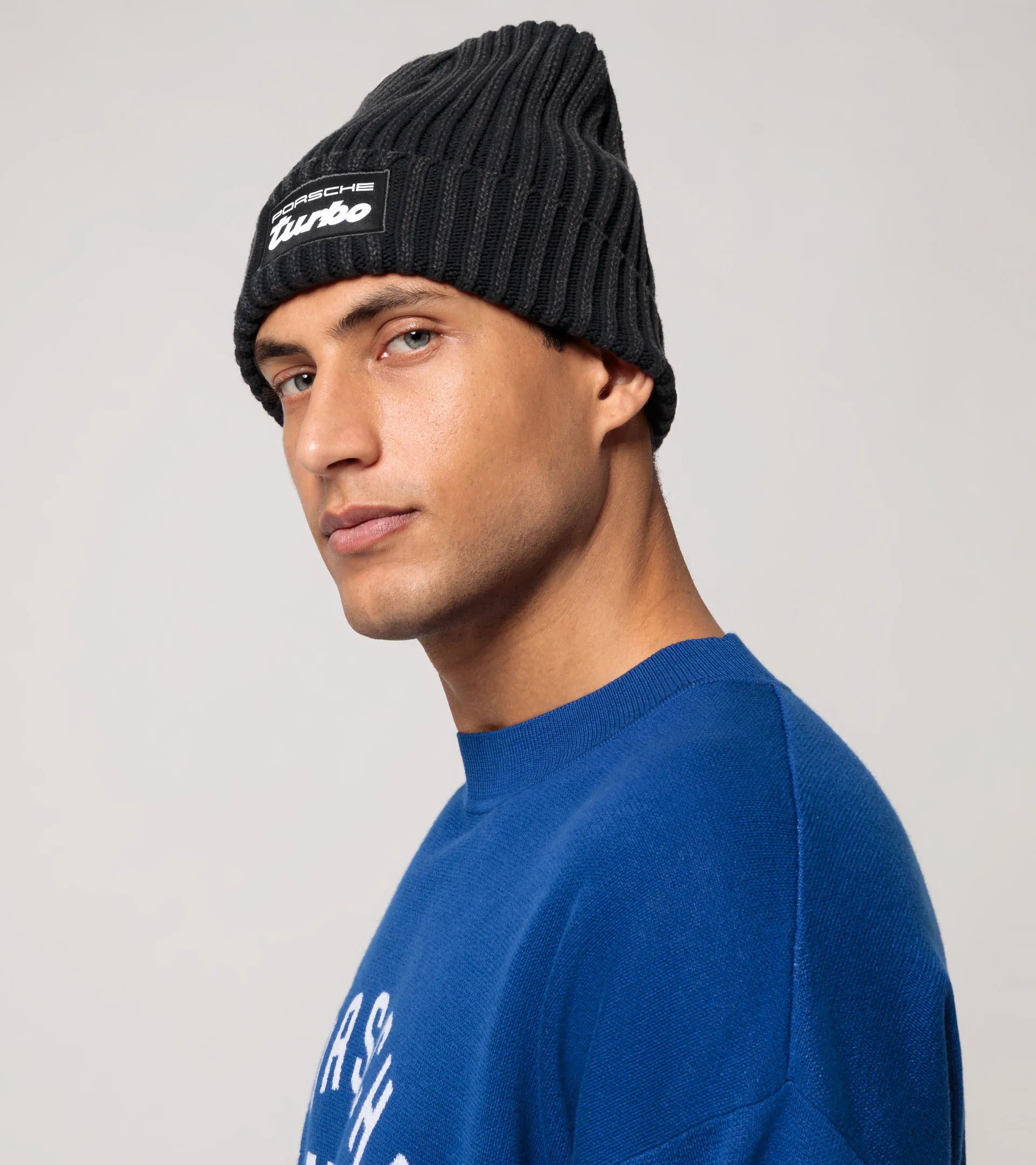 ●BLR● 25ss BLR Curved Logo Beanie BLR】 BLR CURVED LOGO BEANIE BLACK 帽子