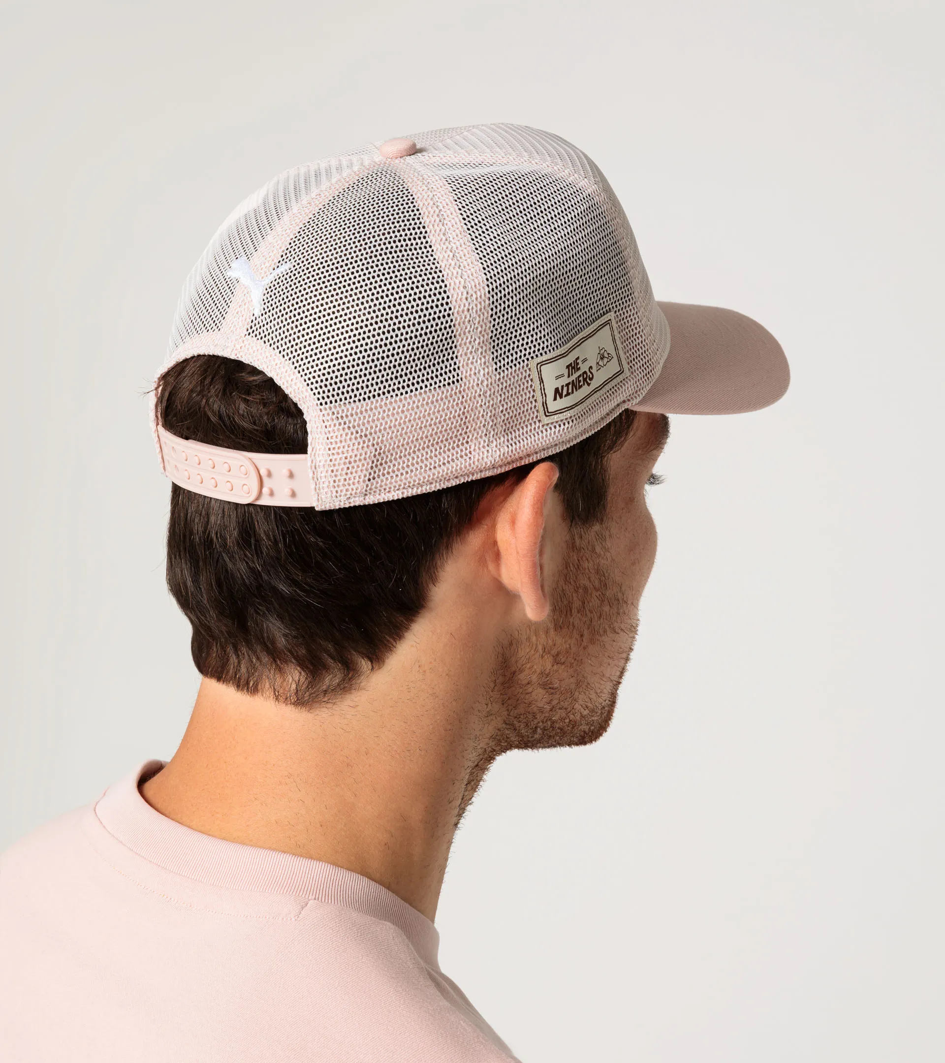 【Crazy Car Wash Crew】24FW★ HSAM MESH CAP Cherry Mustang Stallion Vegan Leather Mesh Trucker Snapback