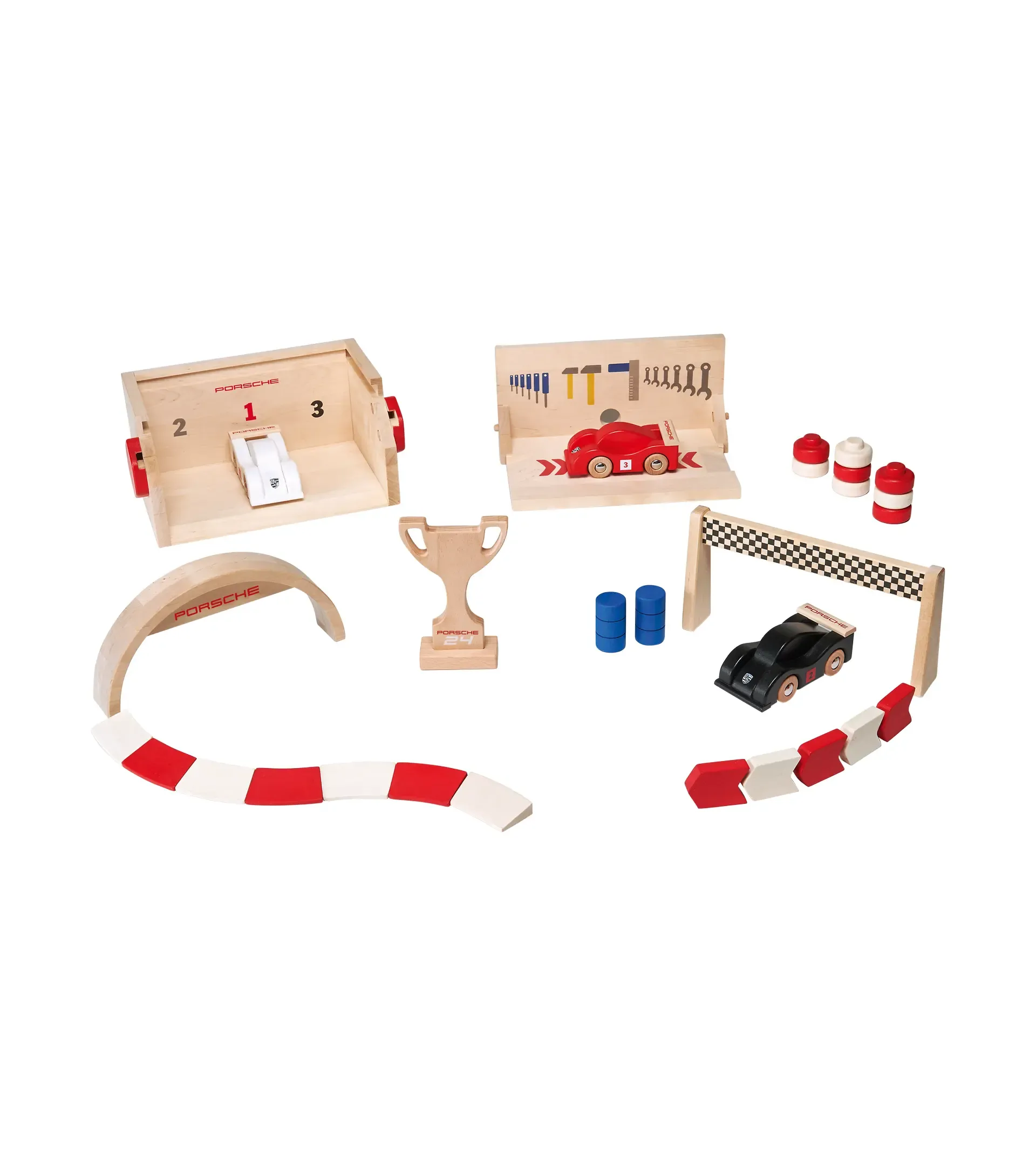 Kids Wooden Racetrack – Starter Set