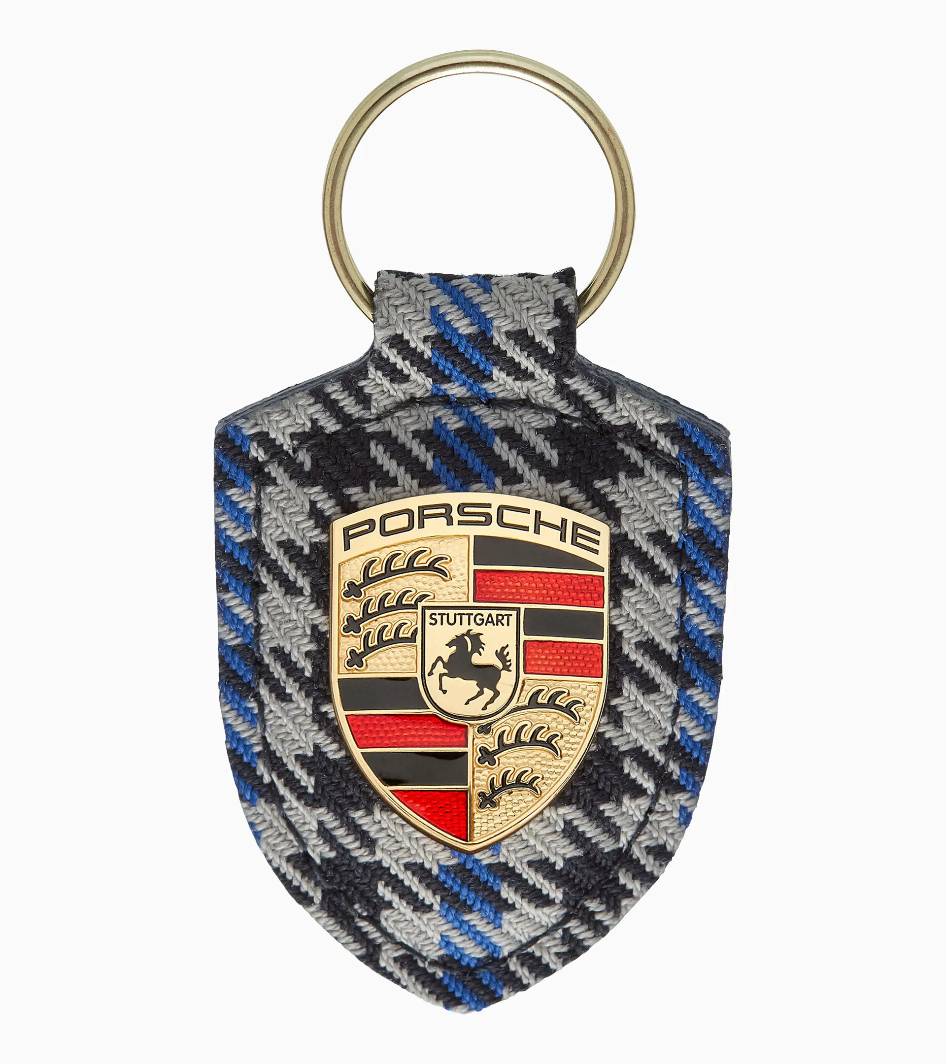 正規品・希少 Porsche ぺピタ キーホルダー Pepita blue Crest key ring | PORSCHE SHOP