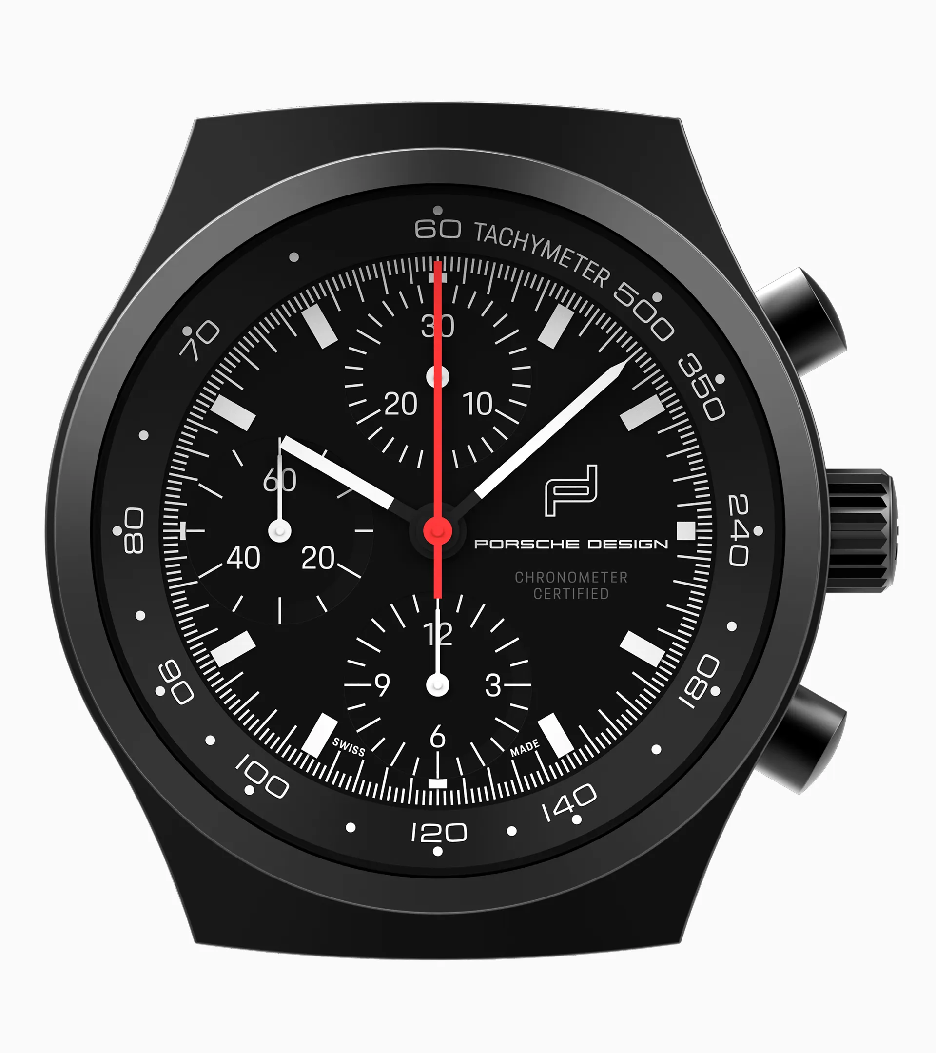 Chronograph 1 All Black Wall Clock | PORSCHE SHOP