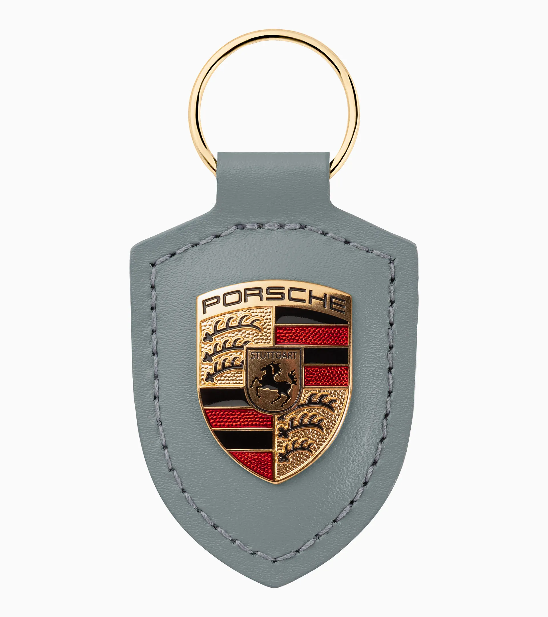 Buy New Genuine Porsche Leather Key Fob Keyring Keychain Emblem (Black) Crest In Lake Mary - Foto 4