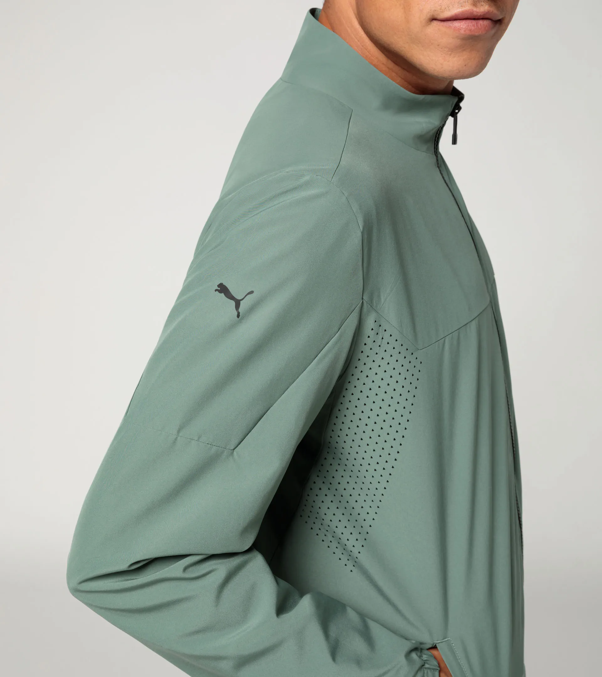 Woven tech jacket