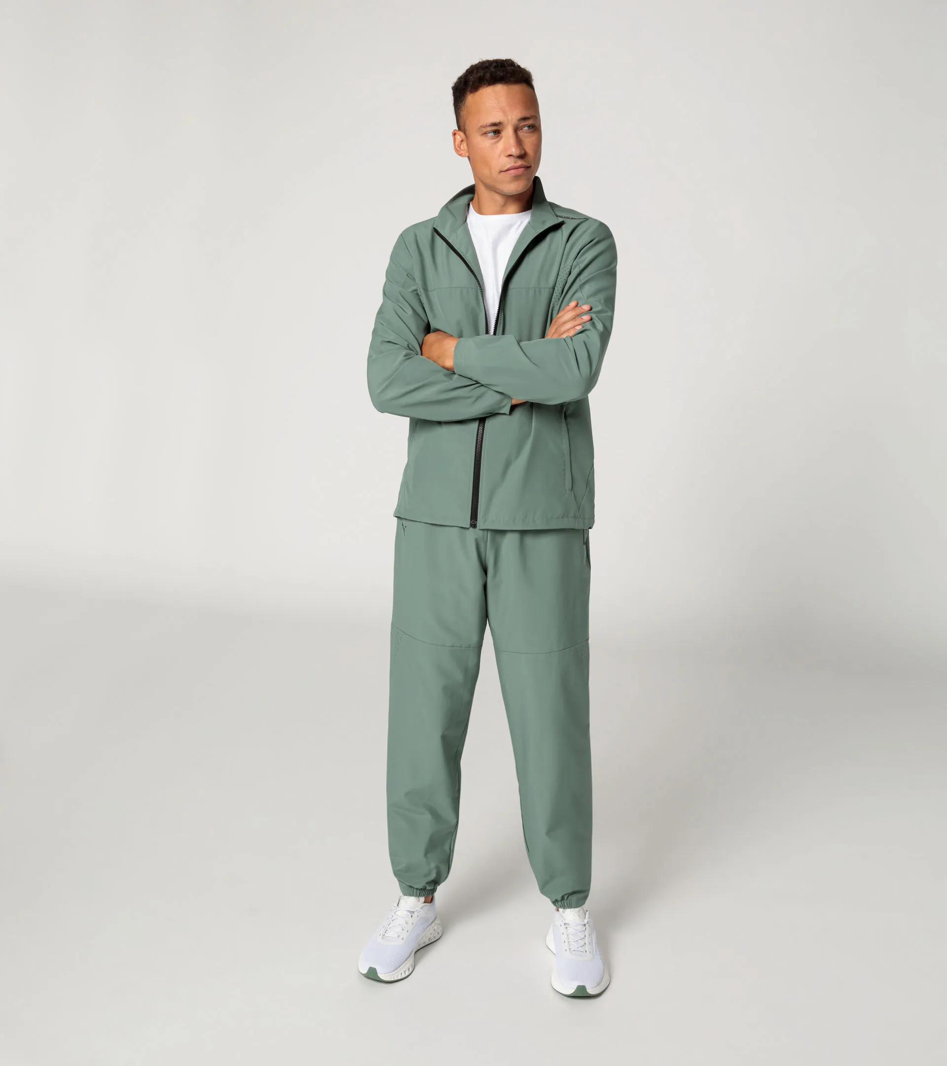 Woven tech jacket