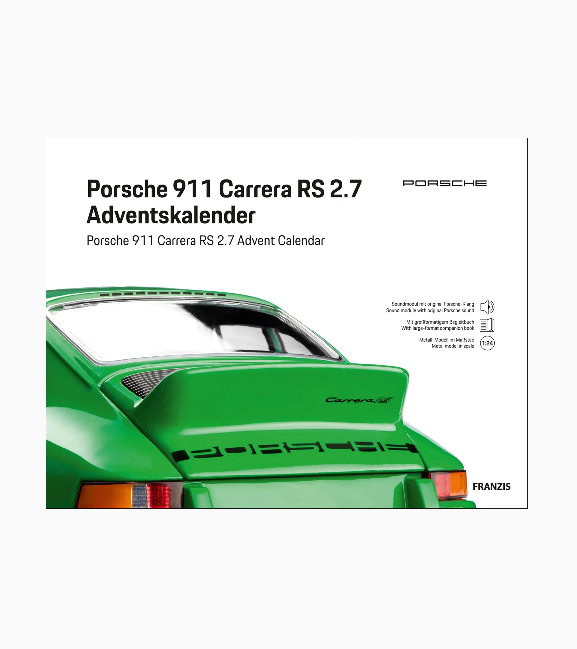 Porsche 911 Carrera RS 2.7 advent calendar | PORSCHE SHOP