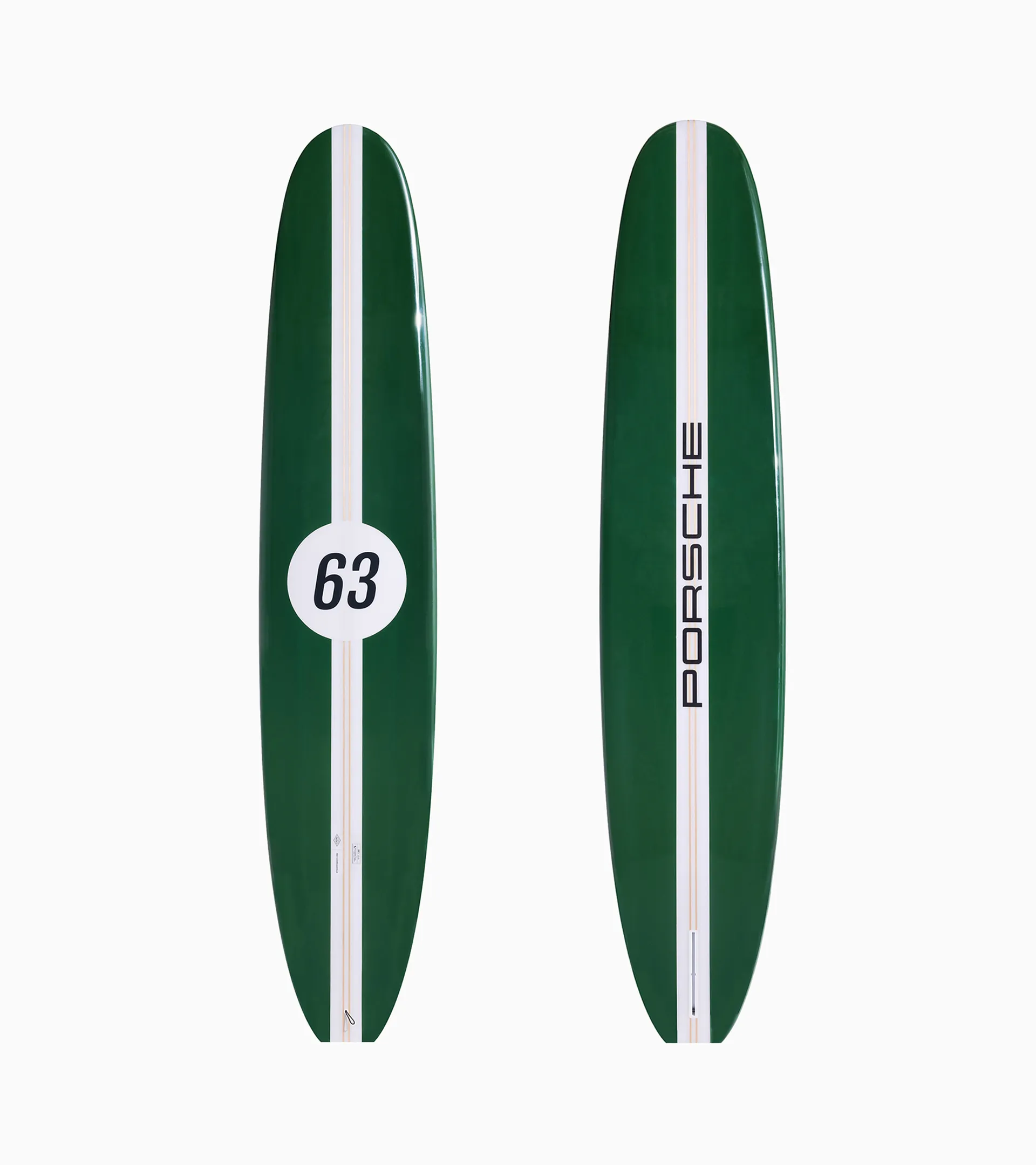 Custom-made Porsche x Almond The Surf Thumb Surfboard (9' 11")
