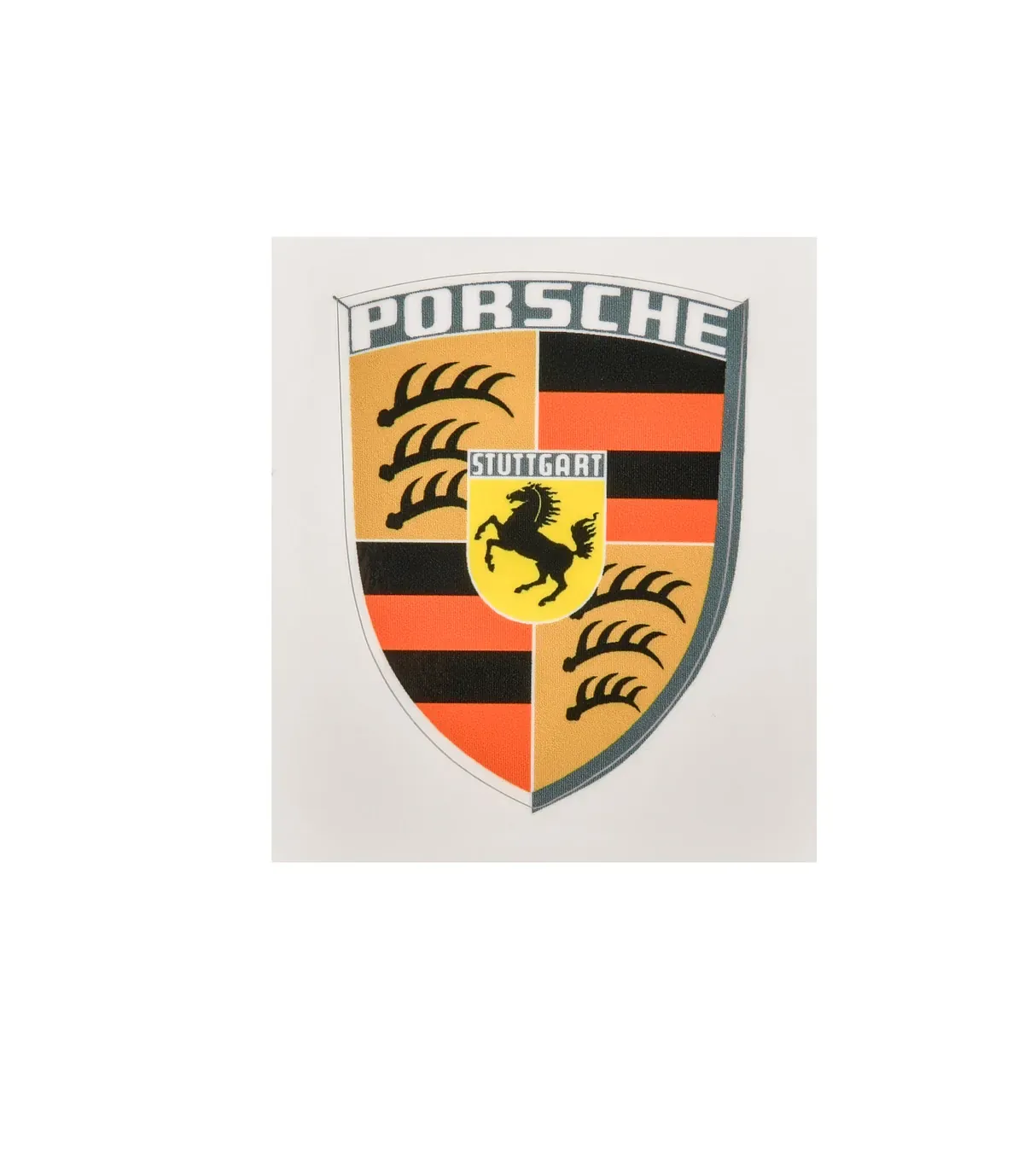 Écusson Porsche autocollant pour capot pour modèles RS | PORSCHE SHOP, image size:1214x1365
