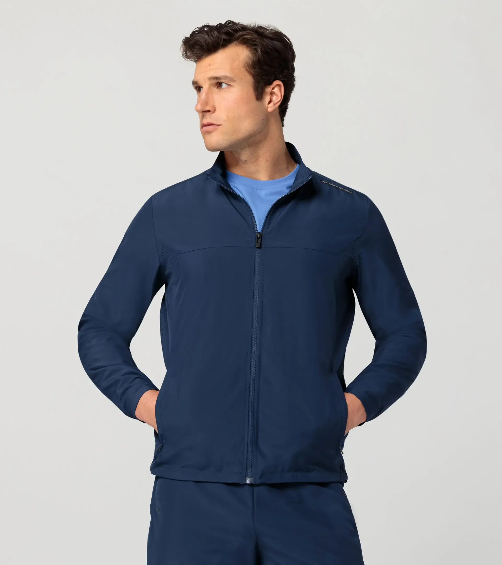 Woven tech jacket