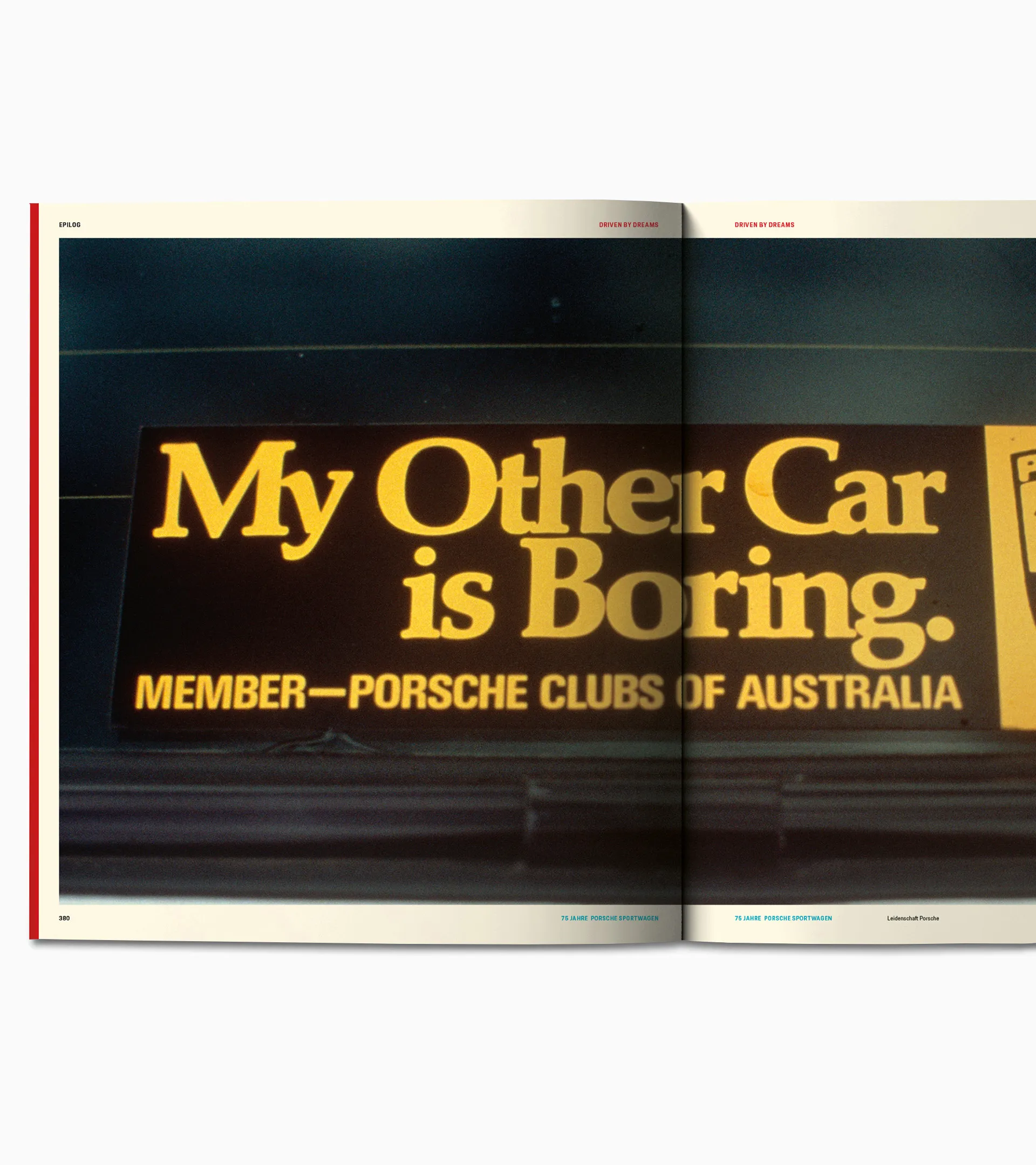 Book 'Driven by Dreams - 75 years of Porsche sports cars' book