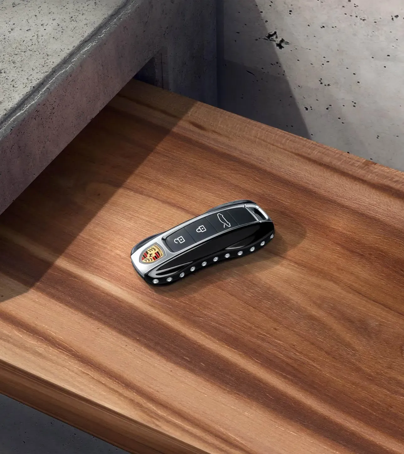 ⭐︎K⭐︎ Porsche Painted Vehicle Key encrusted with Swarovski® stones