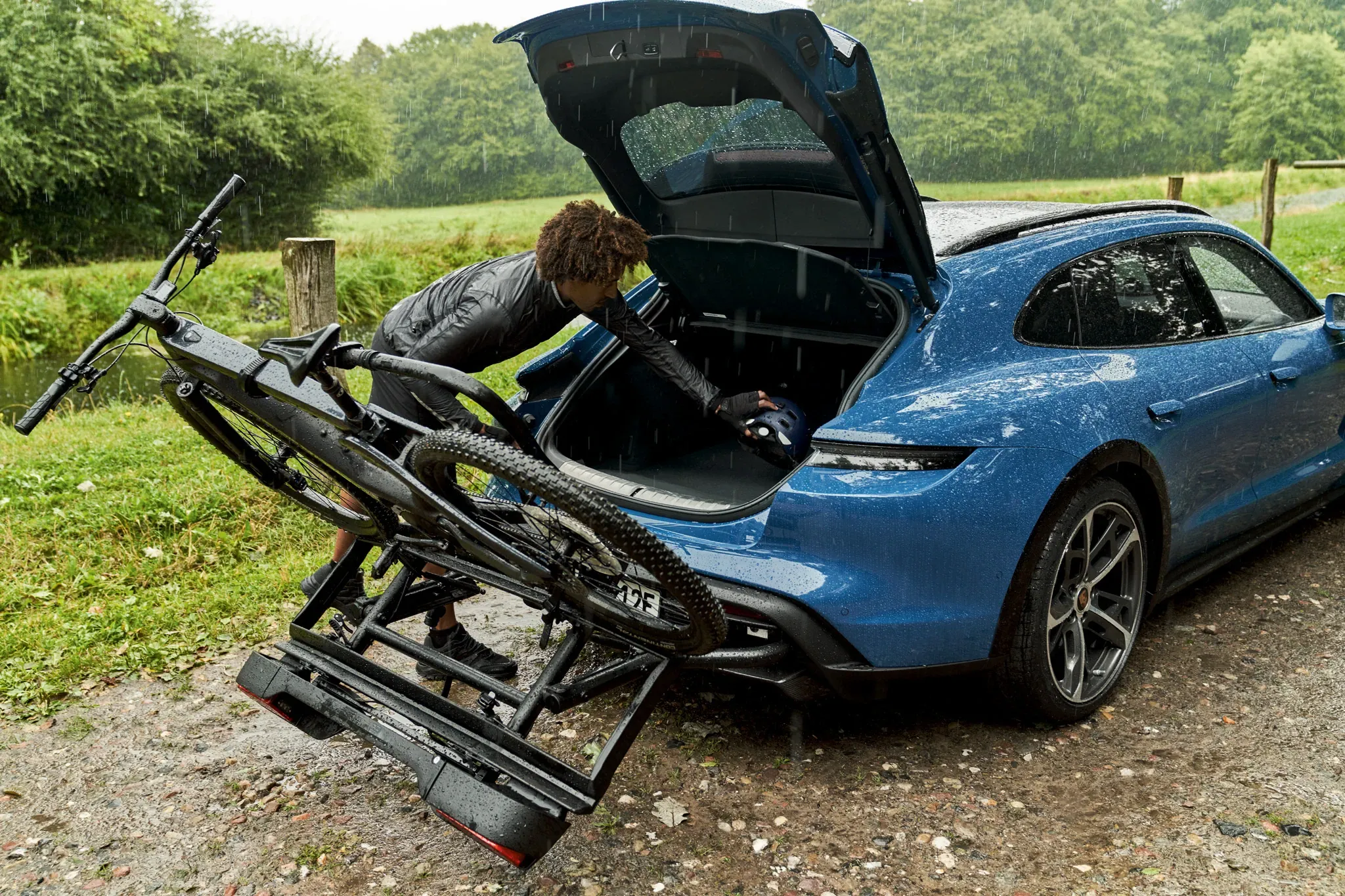 Porsche Rear Bicycle Carrier for Taycan Cross Turismo