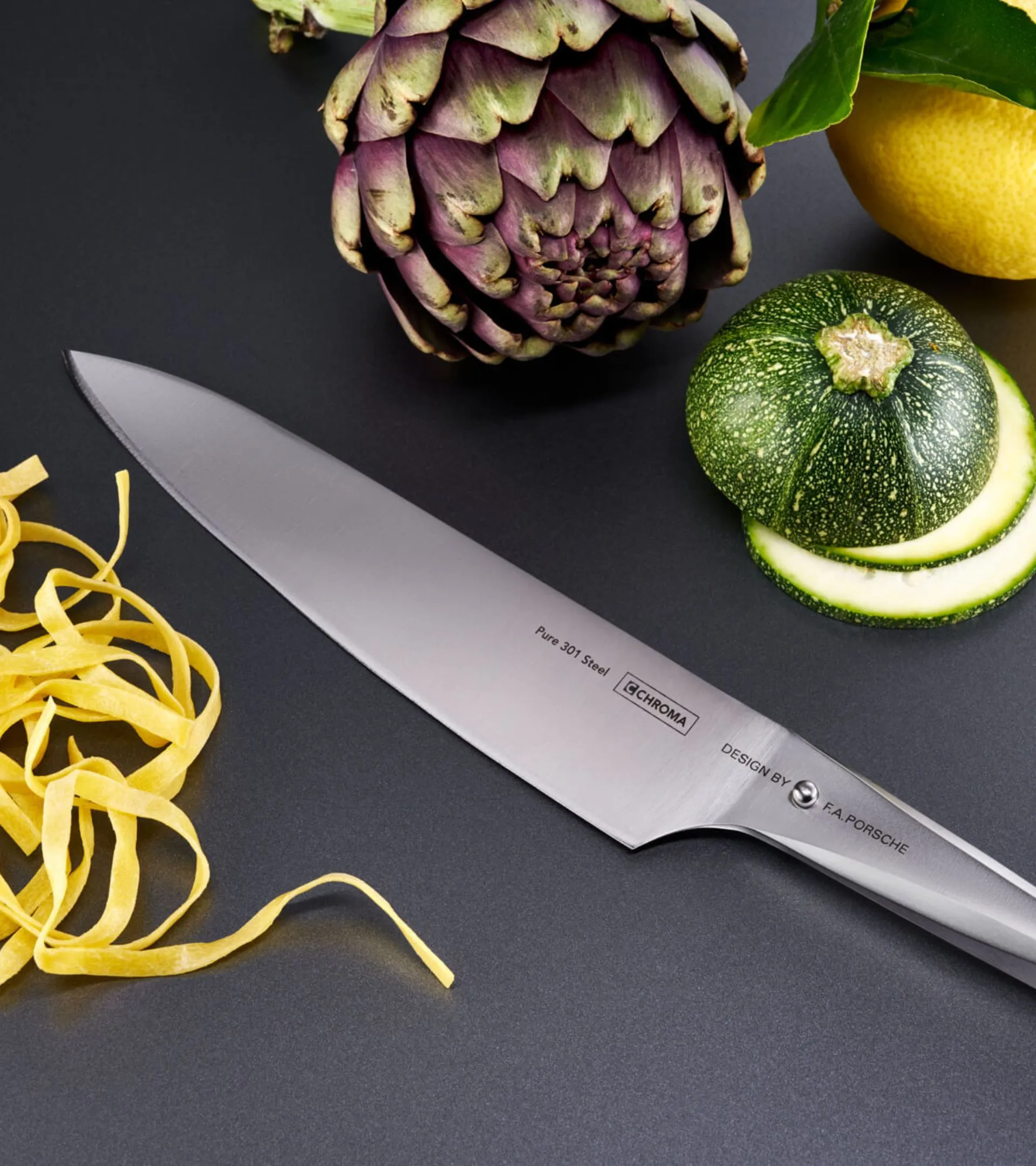 PORSCHE. デザイン　ナイフ Large chef's knife P01 | PORSCHE SHOP