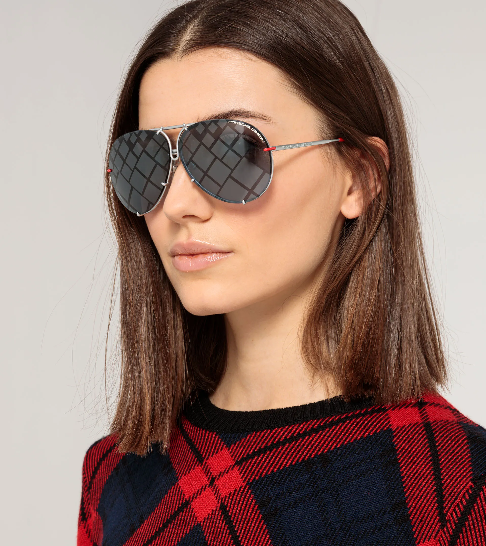 期間限定価格 新品 POSHPIT LUSTREGLASS Porsche Design 8928 B Gold Sunglasses With Interchangeable